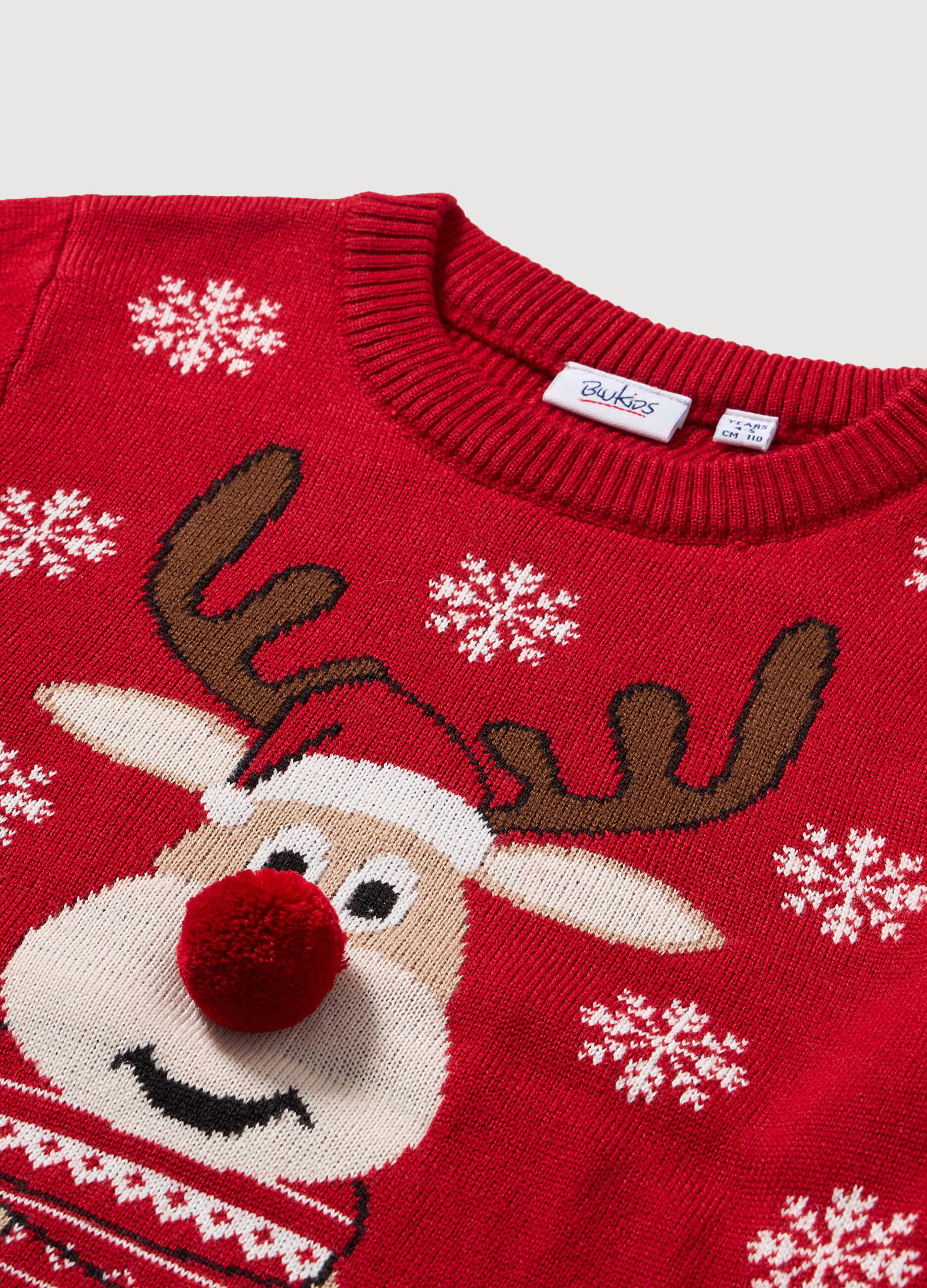 Girocollo tricot Natale bambina_1