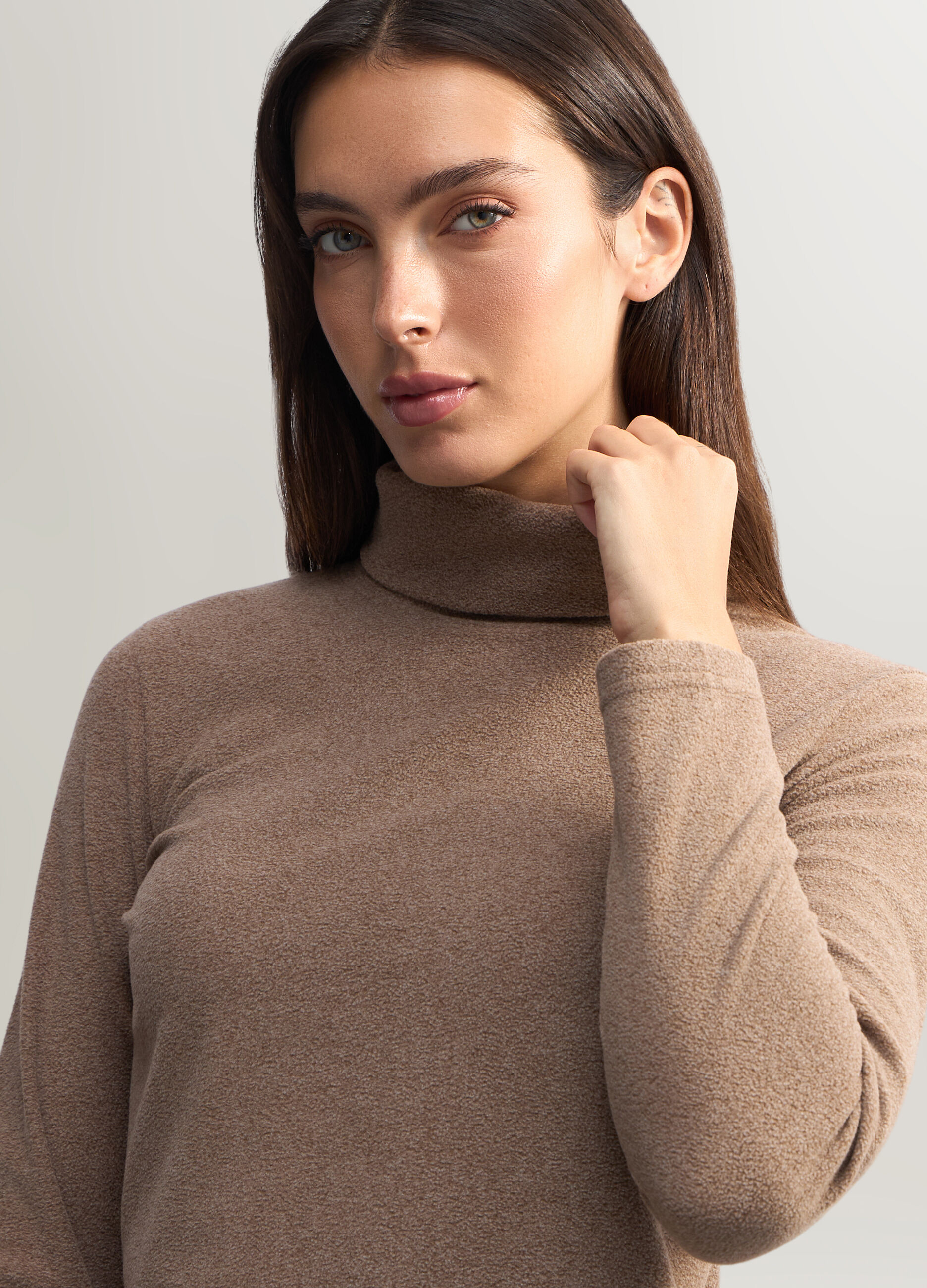 Lupetto Fitted in pile donna_2