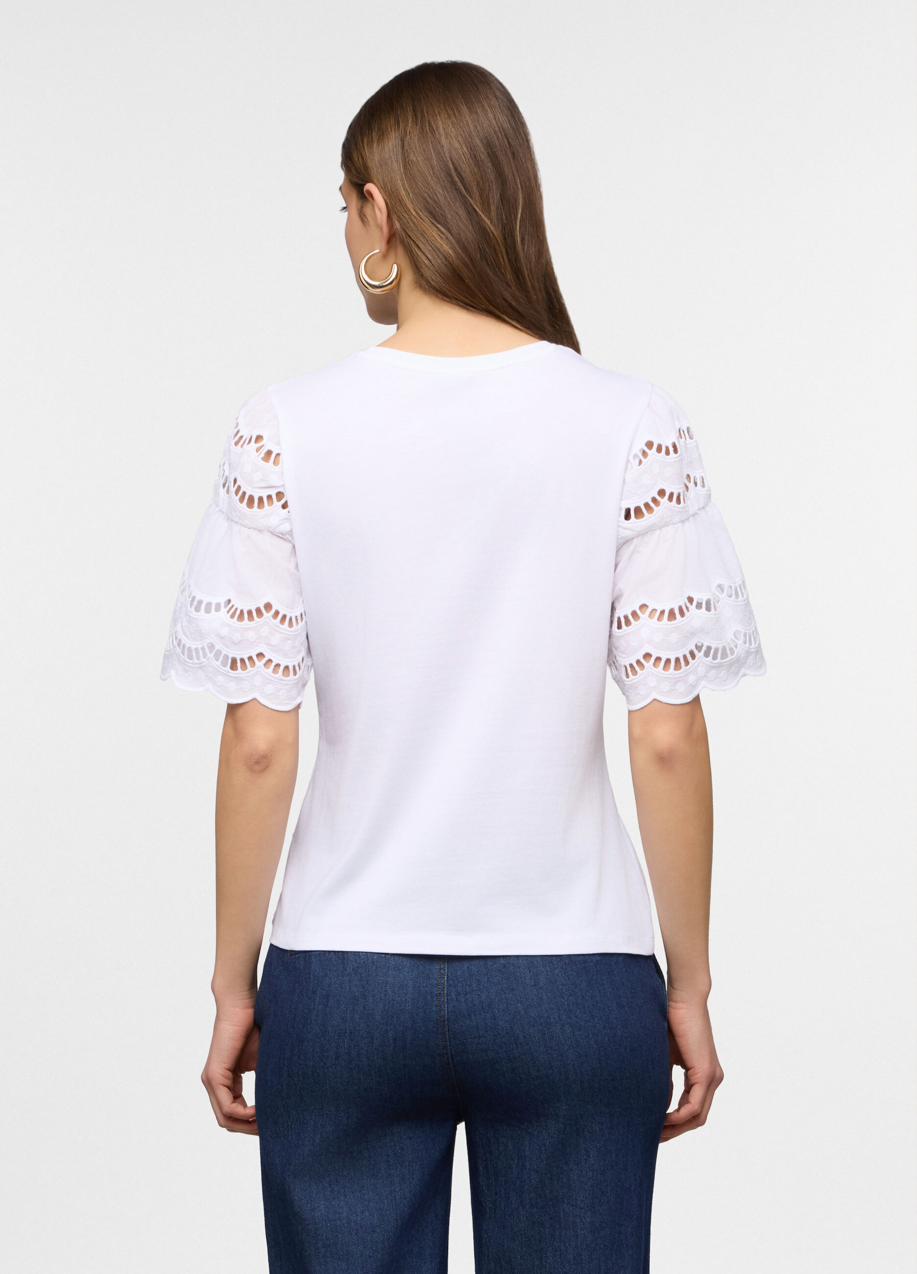 T-shirt girocollo stretch donna_1