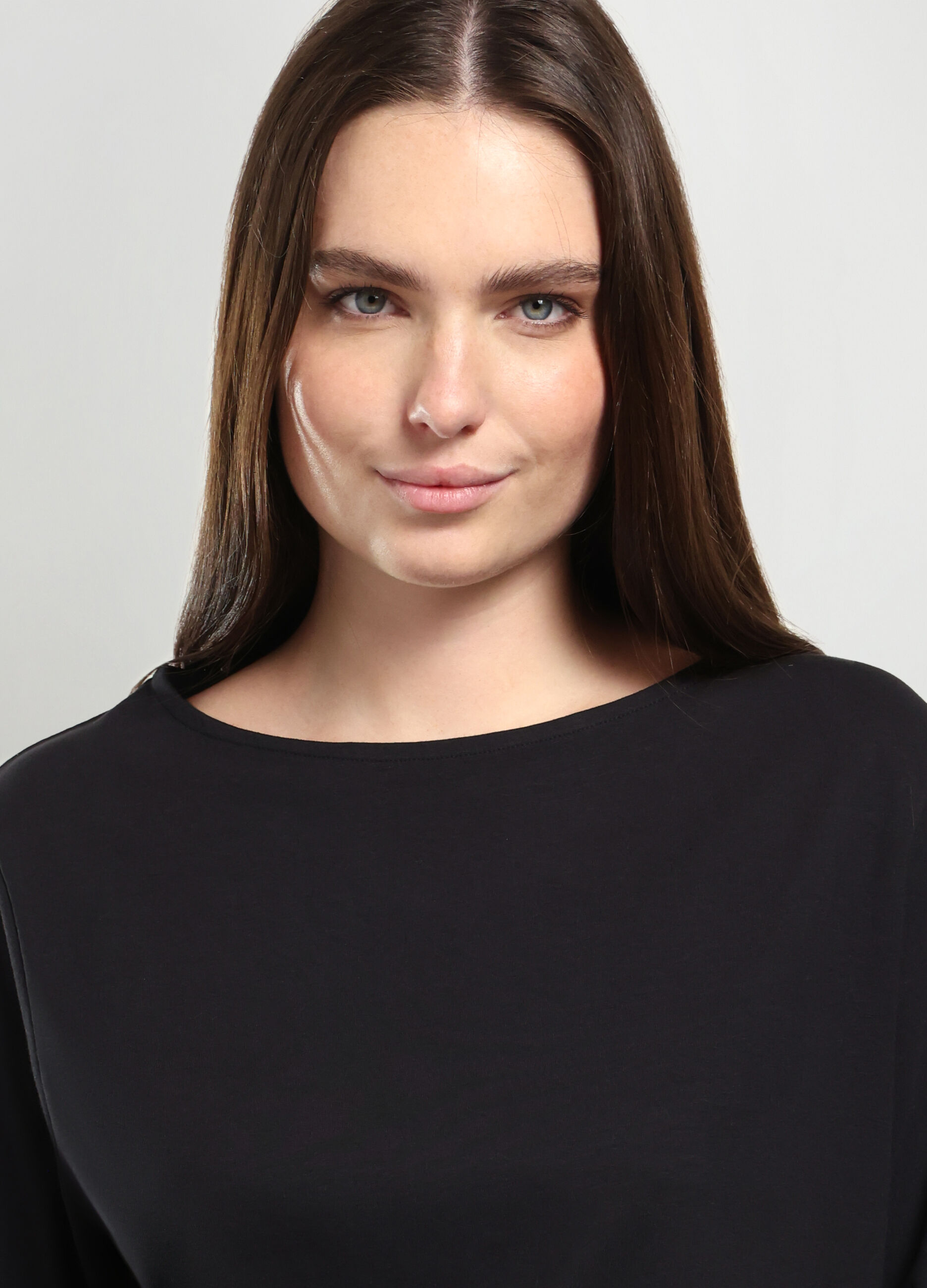 T-shirt in cotone stretch donna curvy_2