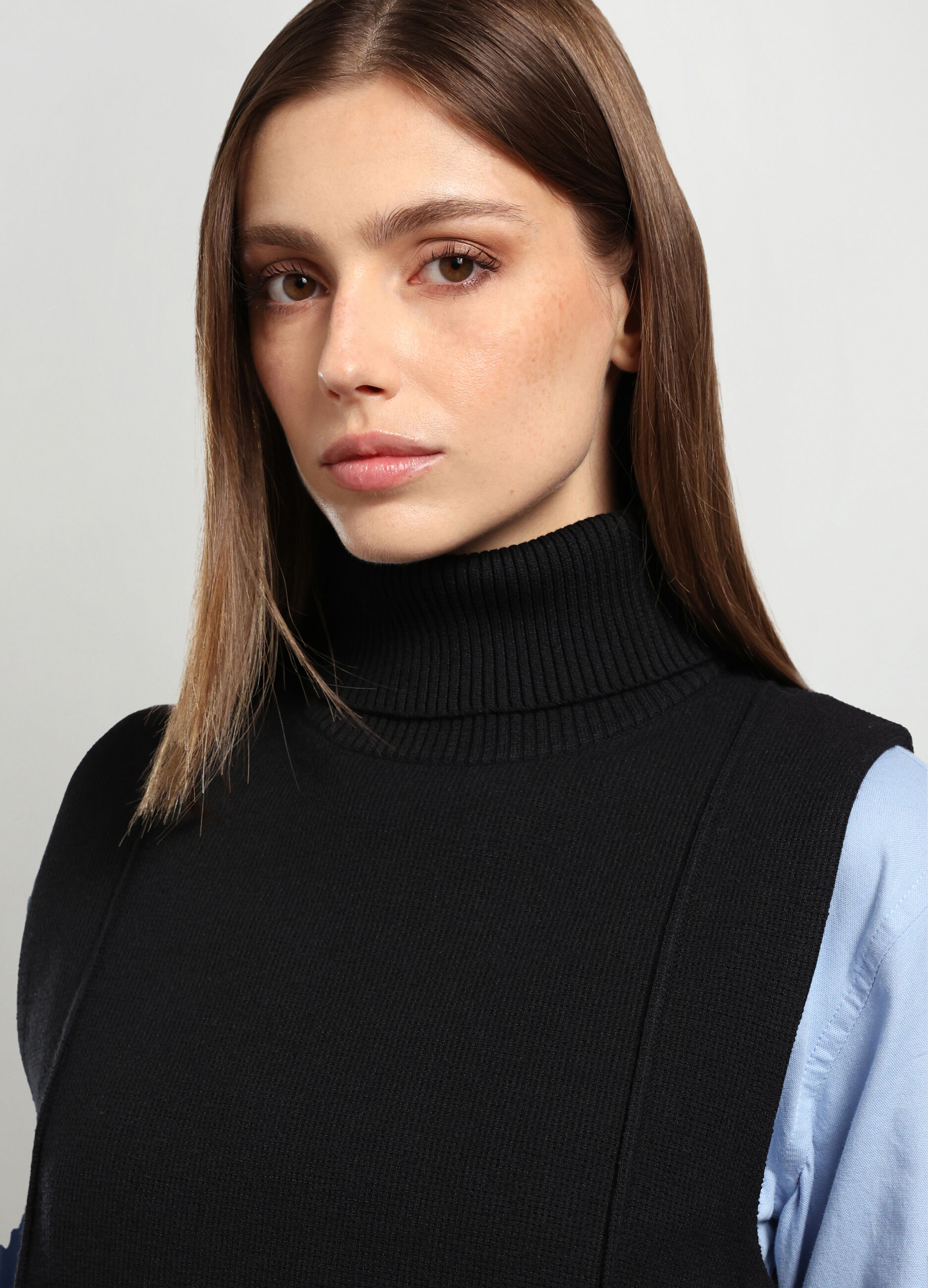 Gilet in misto cotone donna_2
