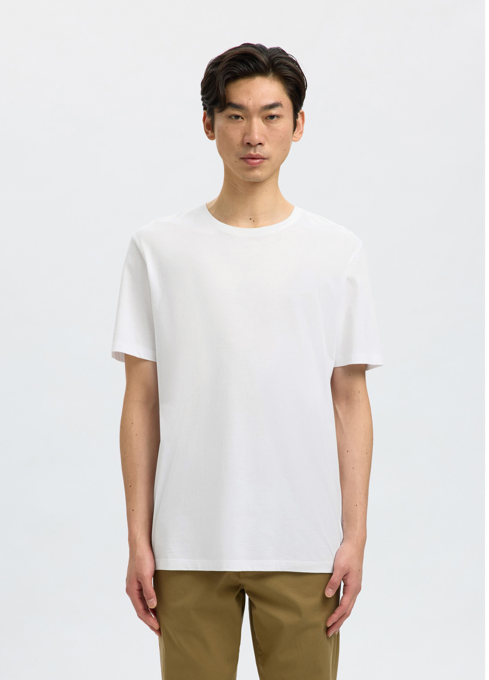 T-shirt girocollo tinta unita uomo_1