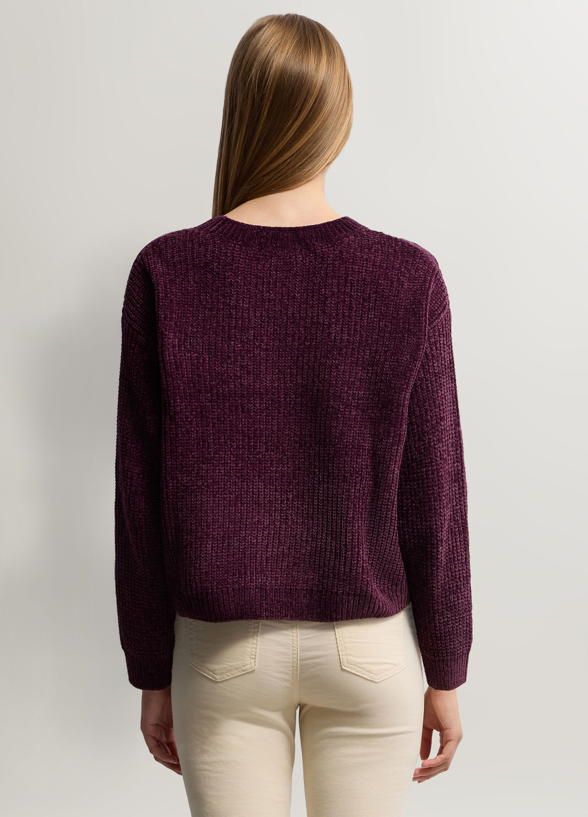 Maglione girocollo operato donna_1