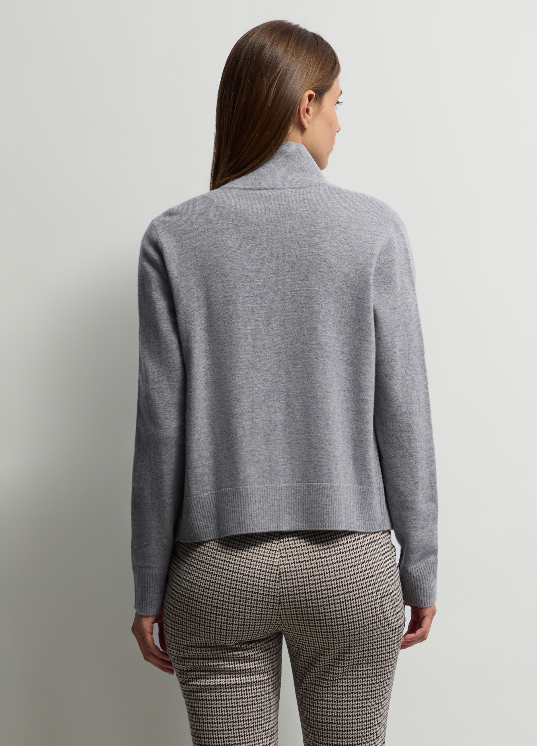 Cardigan full zip misto cashmere dona_1