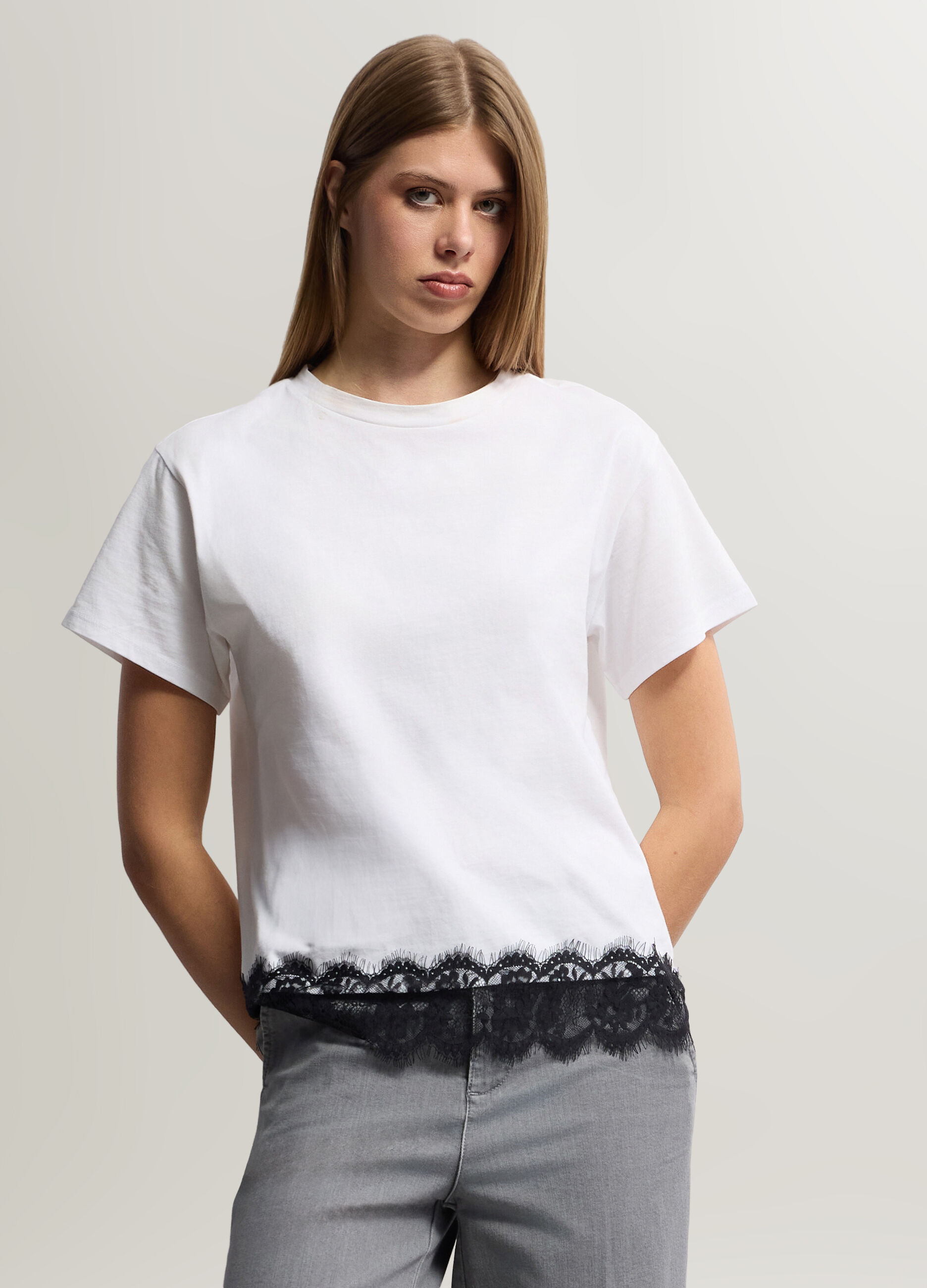T-shirt girocollo donna_0