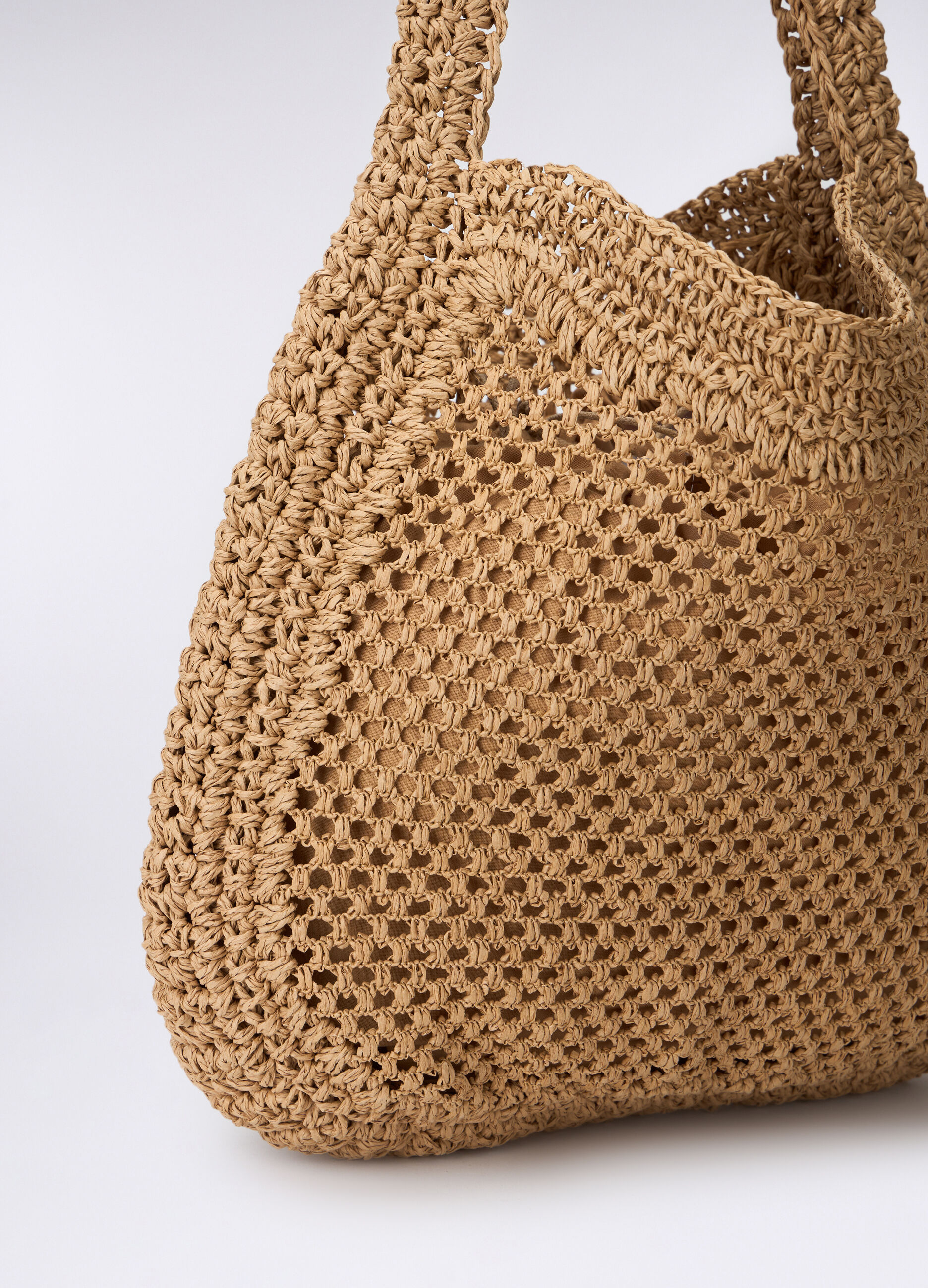 Borsa a secchiello in carta tessile donna_2