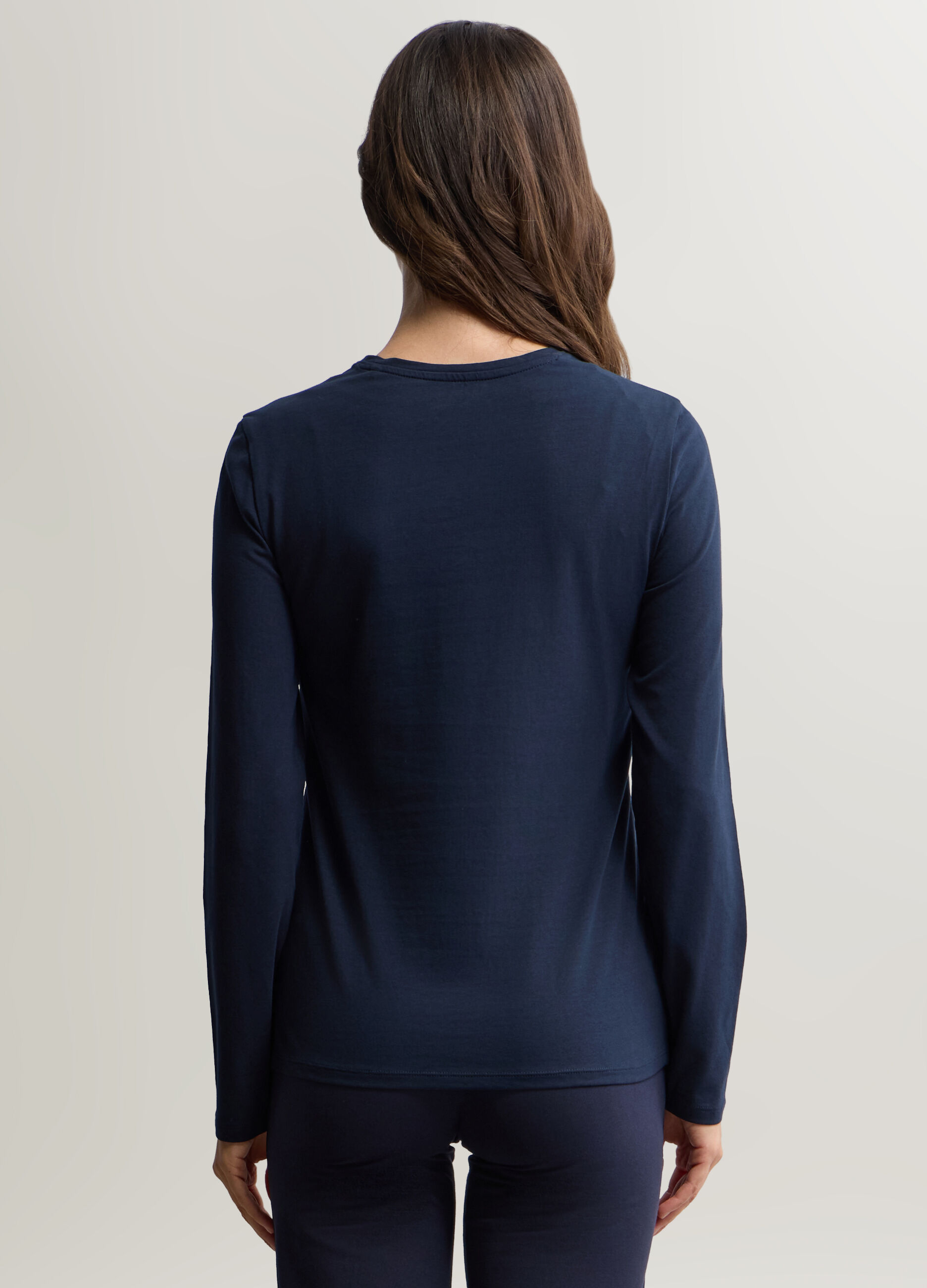 T-shirt girocollo stretch donna_1