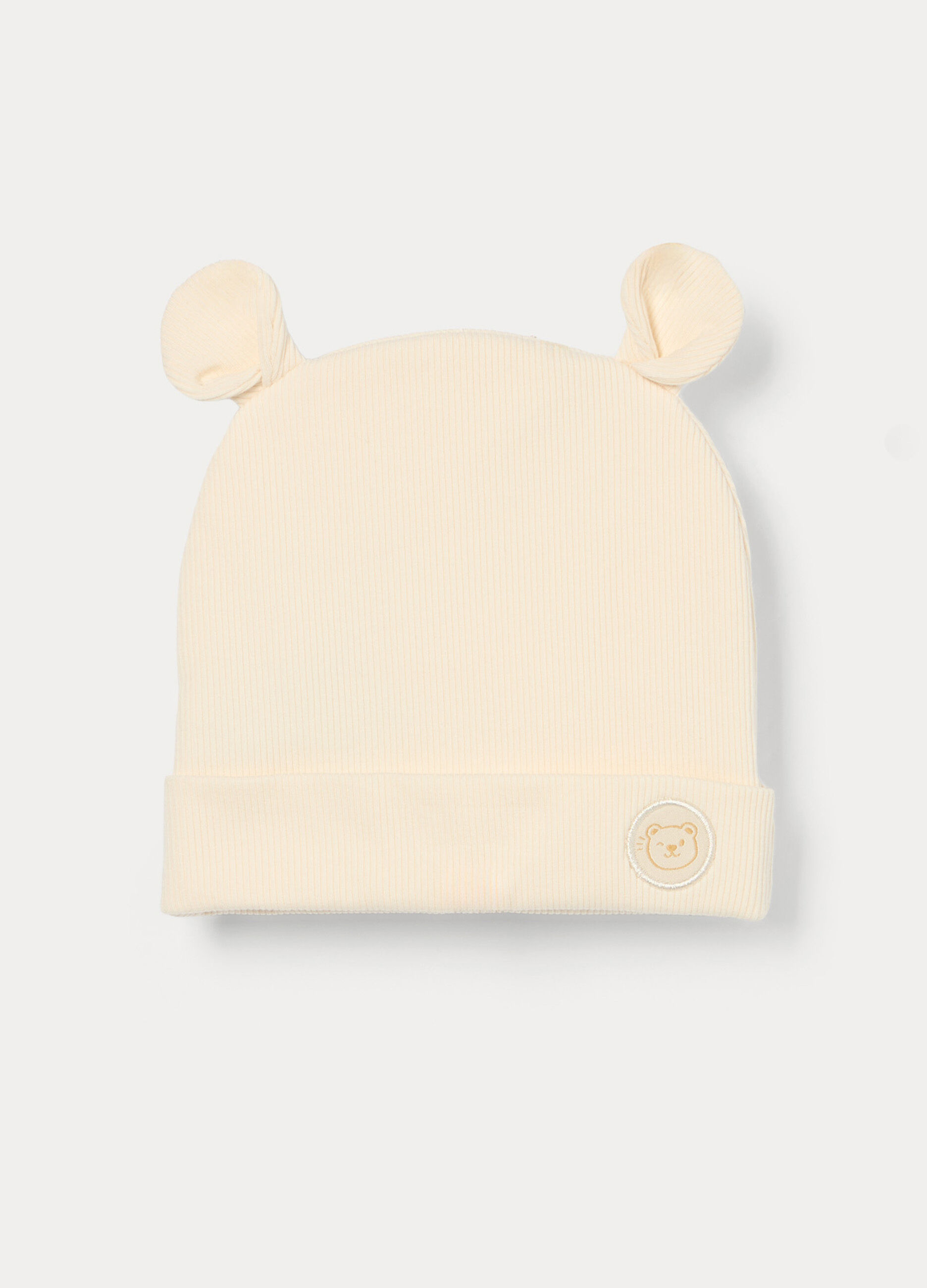 Berretto in french terry di viscosa stretch neonata_0