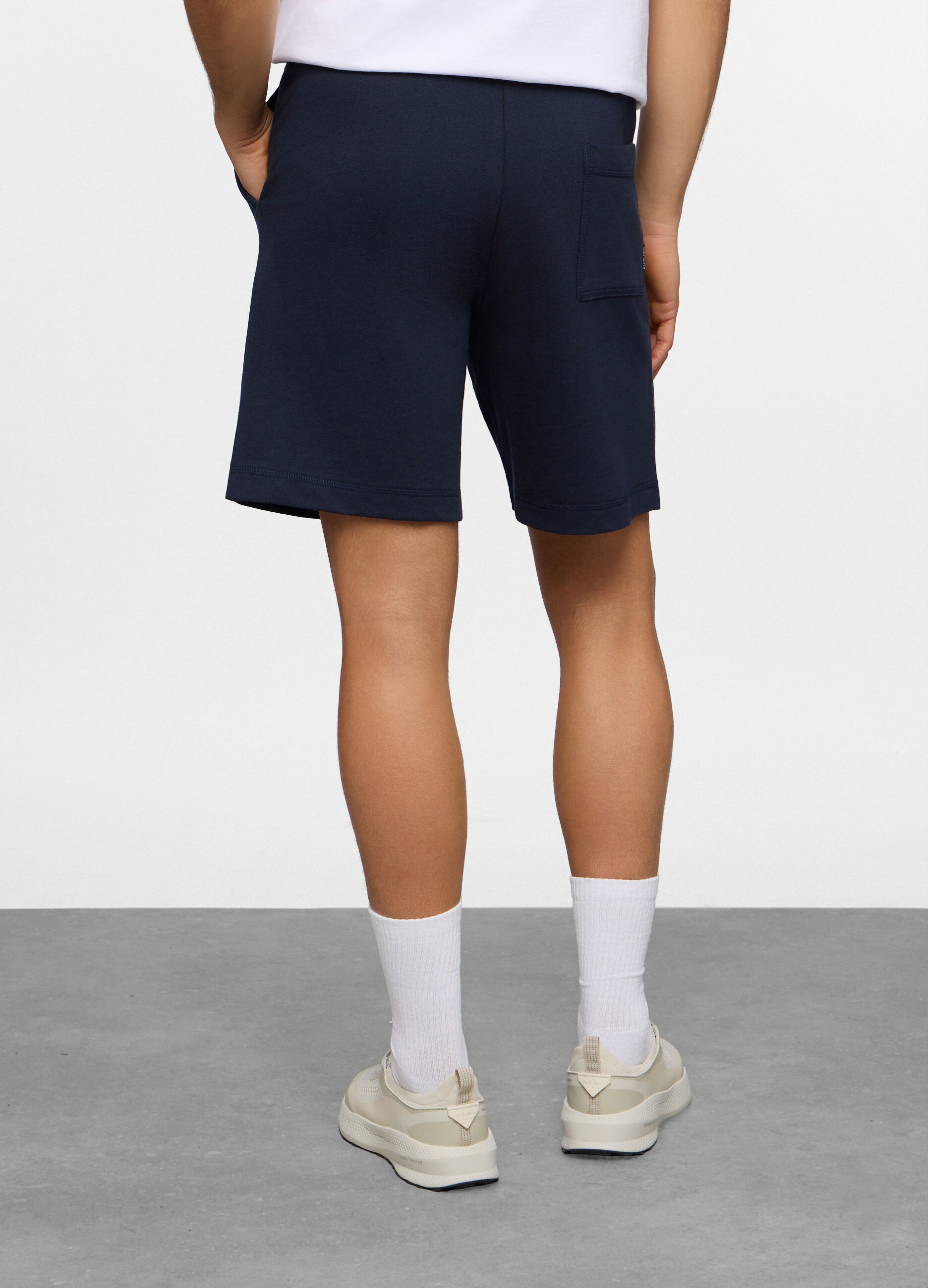 Pantaloncini in felpa di cotone uomo_1