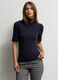 T-shirt a collo alto stretch donna_0