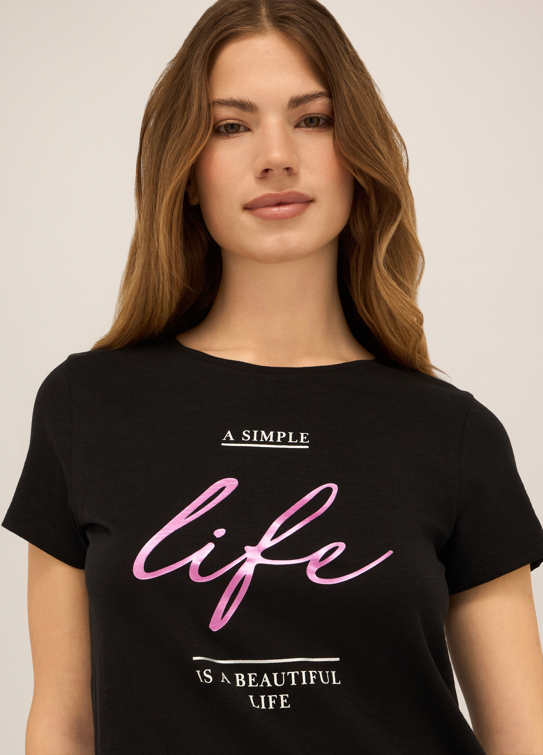 T-shirt in puro cotone donna_2
