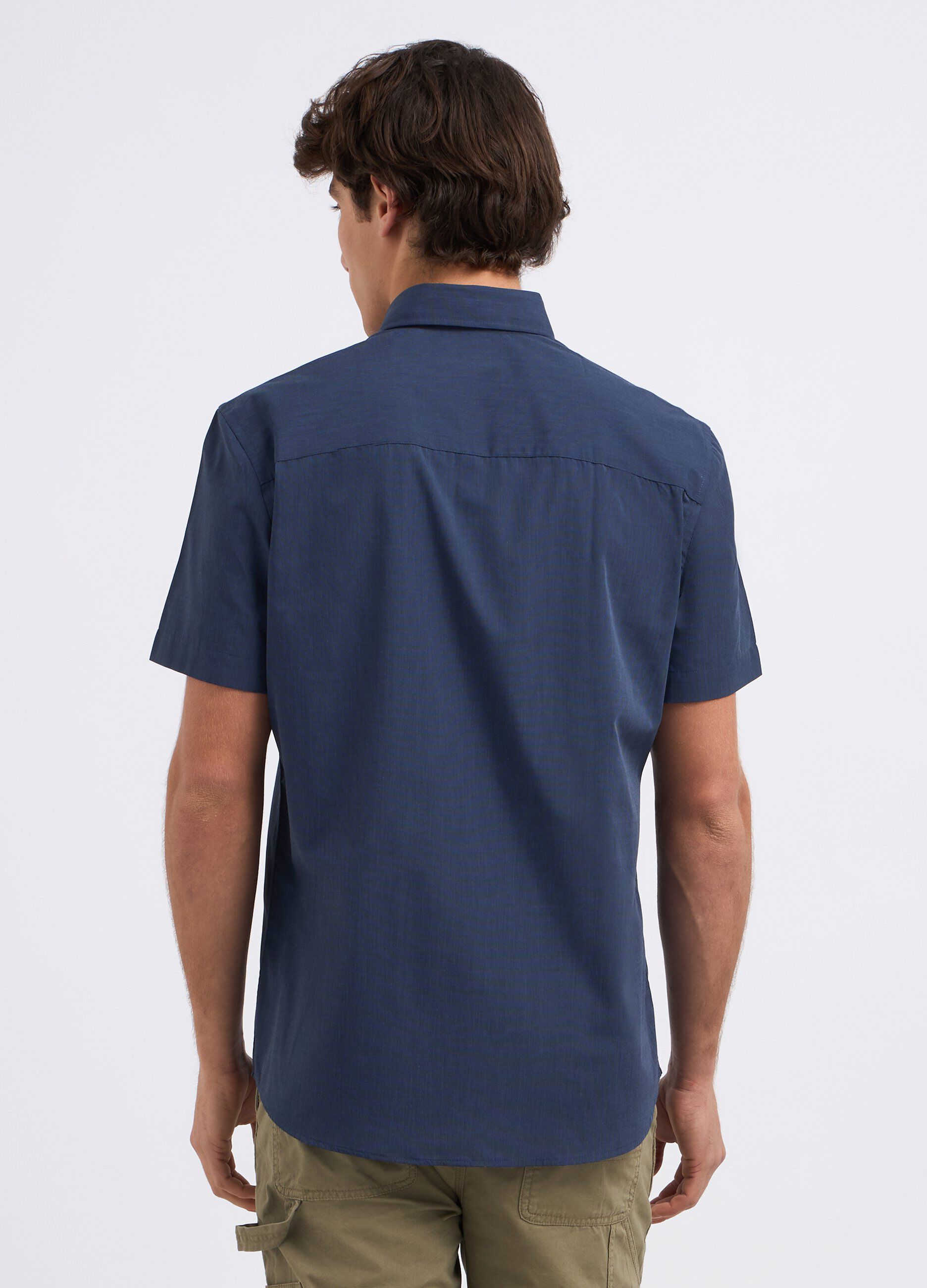 Camicia in misto cotone uomo_1
