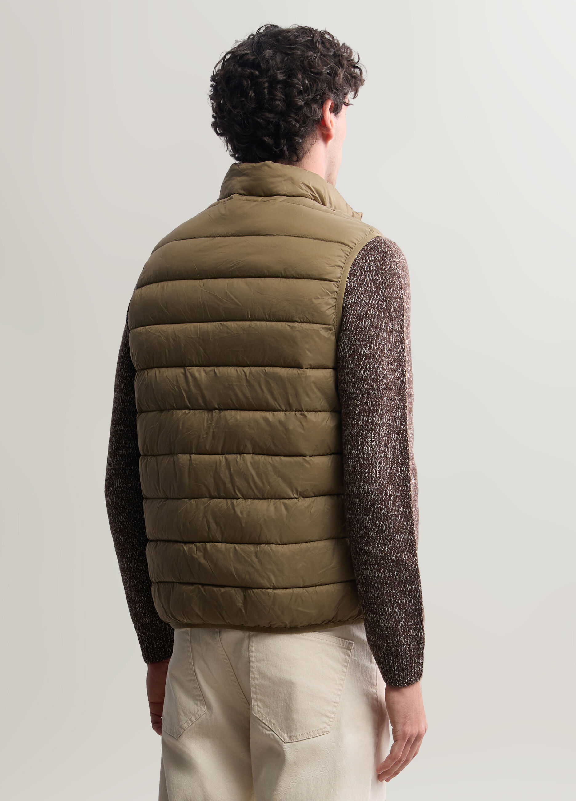 Gilet imbottito in tessuto tecnico uomo_1