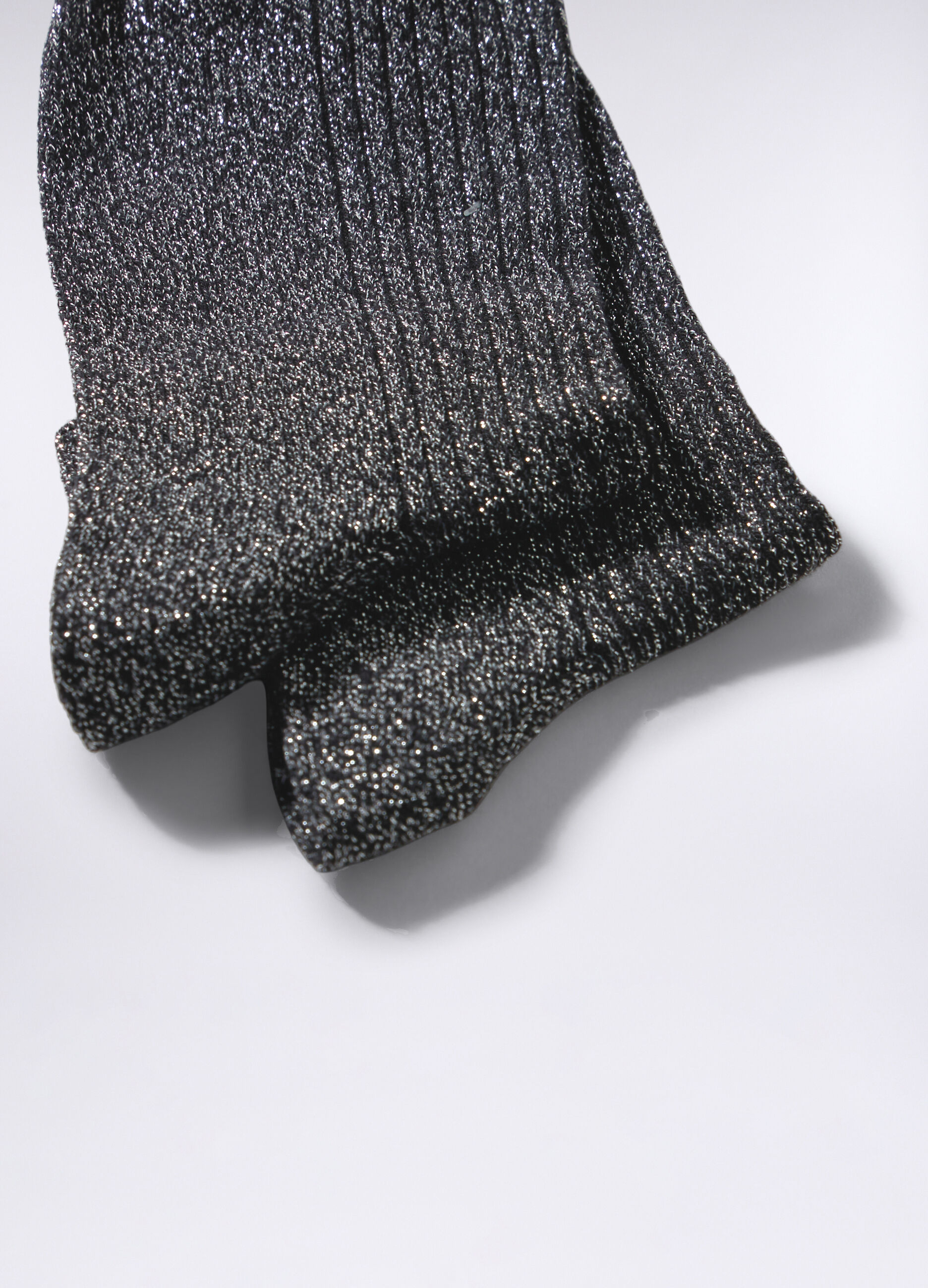 Calze corte misto cotone stretch con filo lurex donna_1