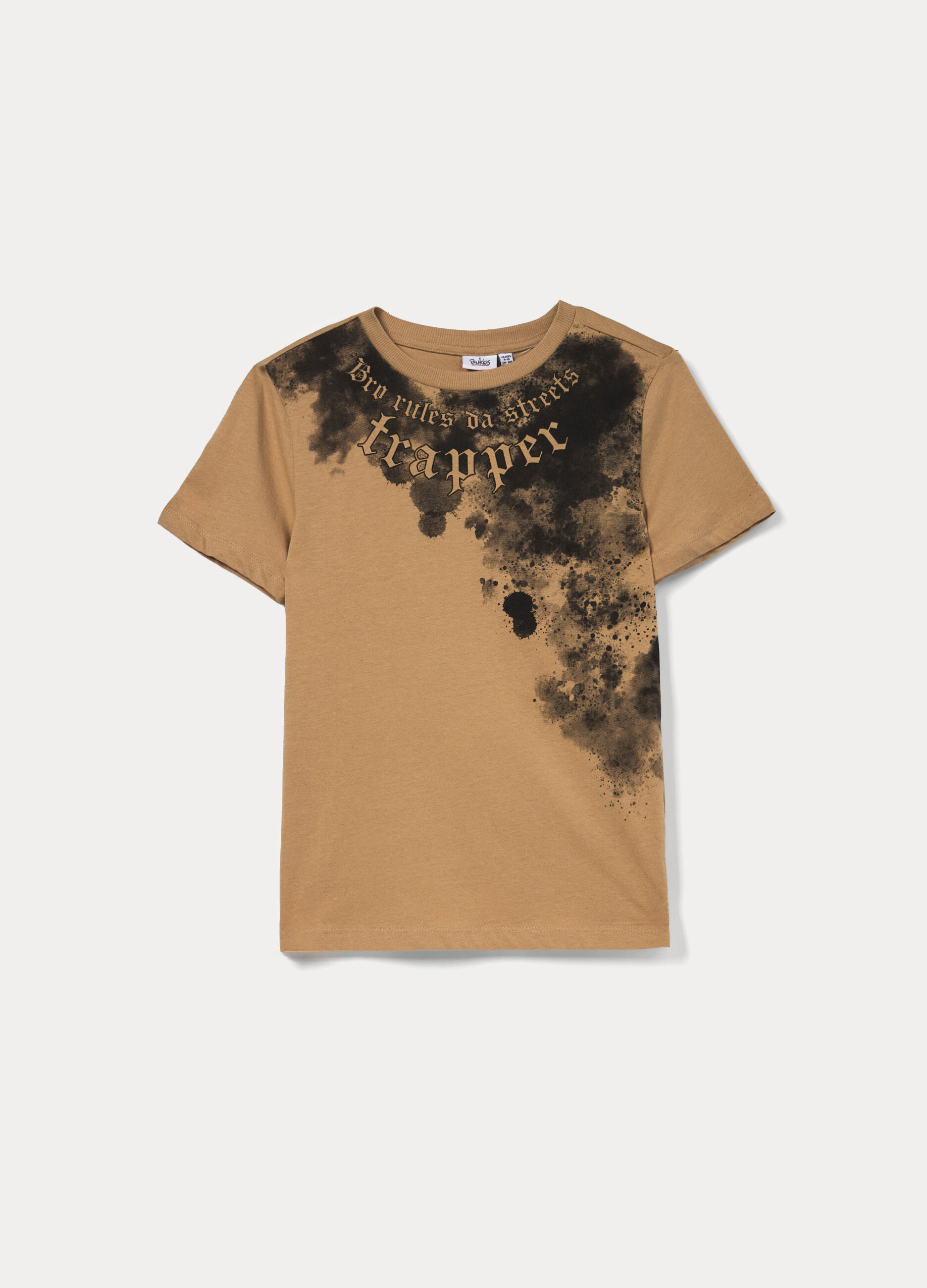 T-shirt girocollo in jersey di puro cotone ragazzo_0