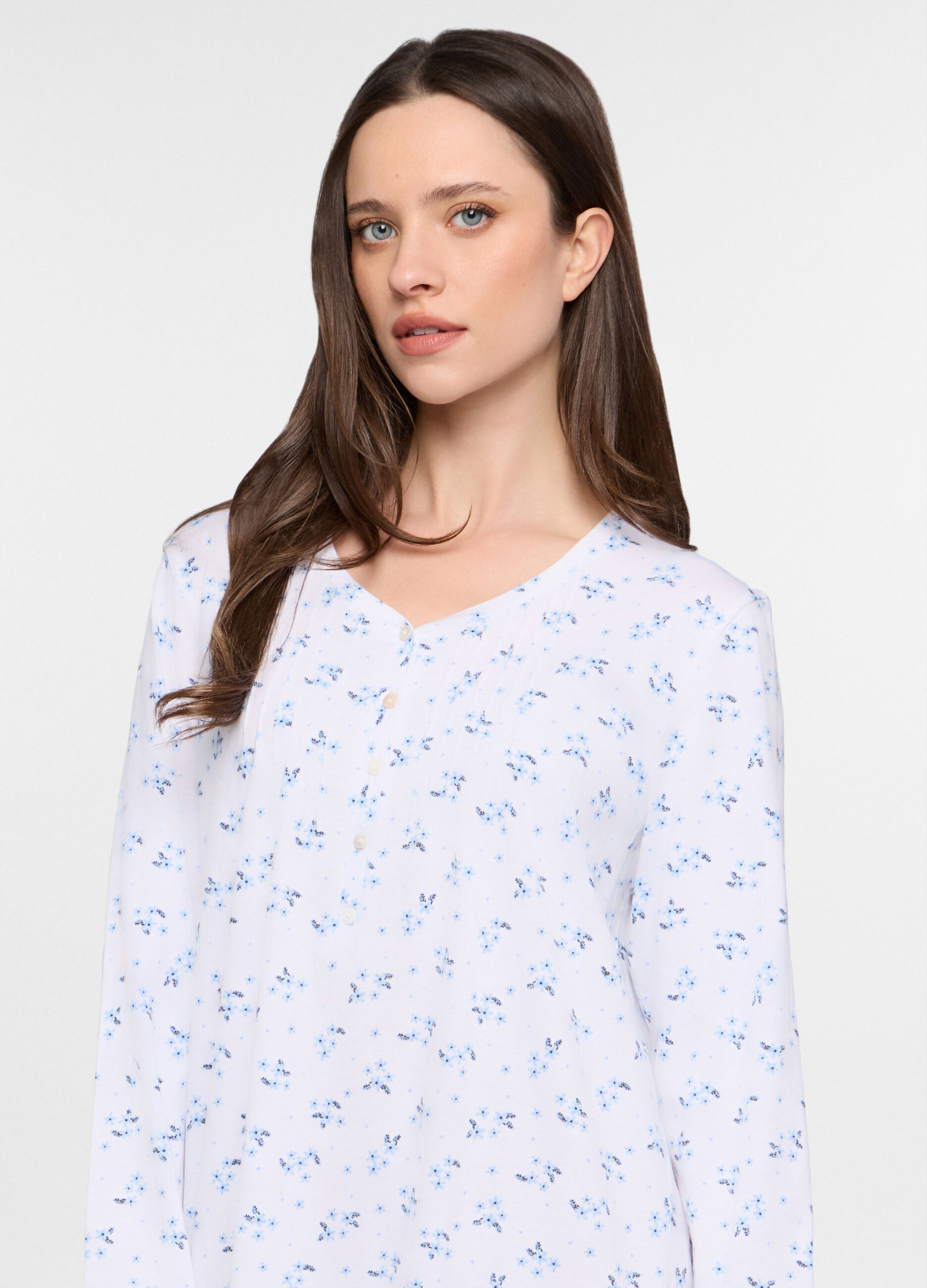 Camicia da notte in jersey stretch donna_2