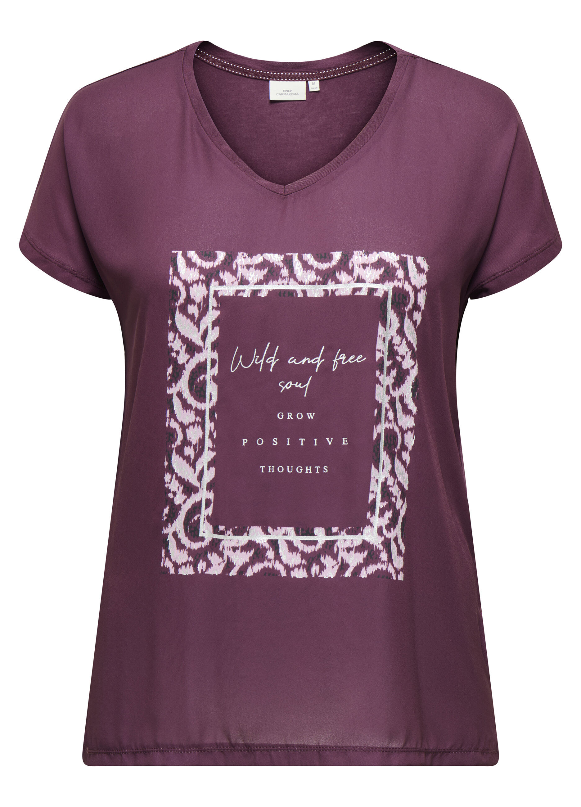 T-shirt a maniche corte con scollo a V_0