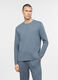 Maglia del pigiama a serafino in cotone uomo_0