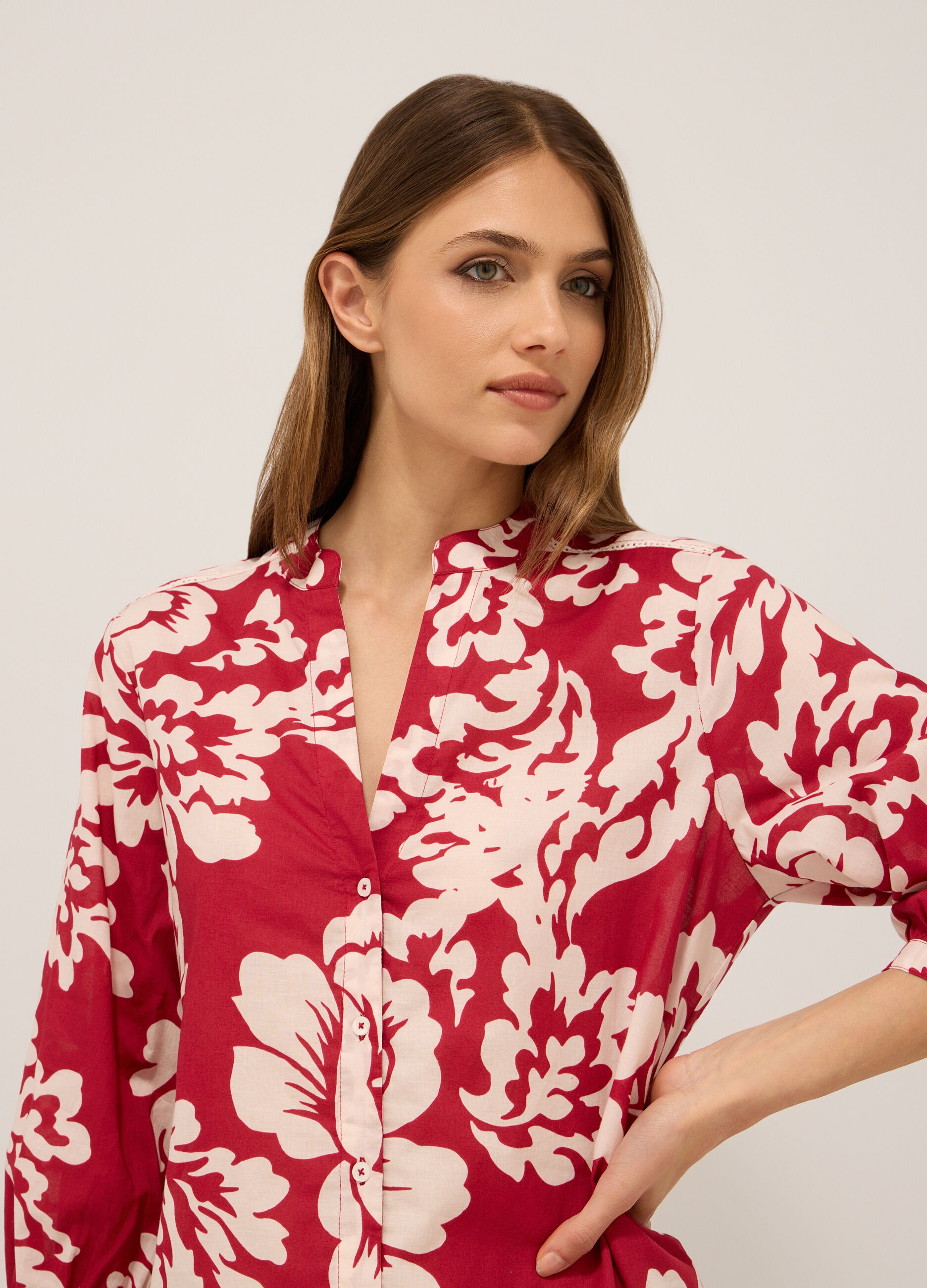 Camicia in puro cotone voile donna_2