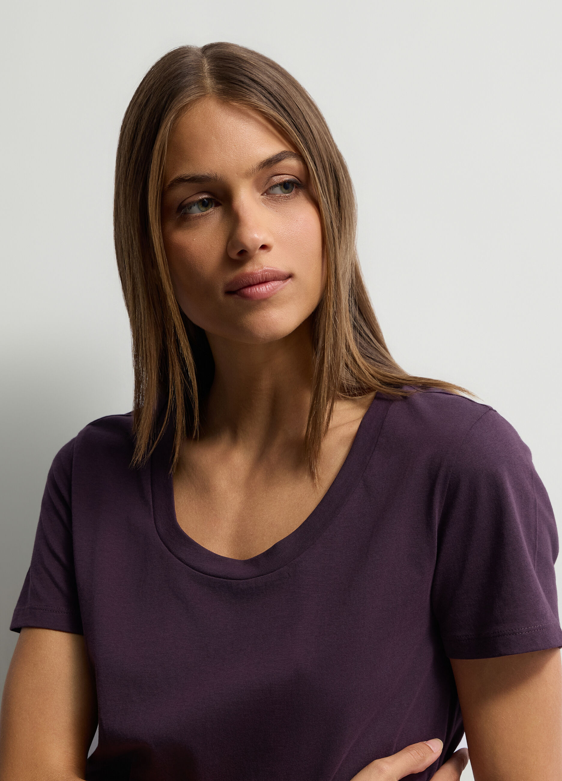 T-shirt girocollo donna_2