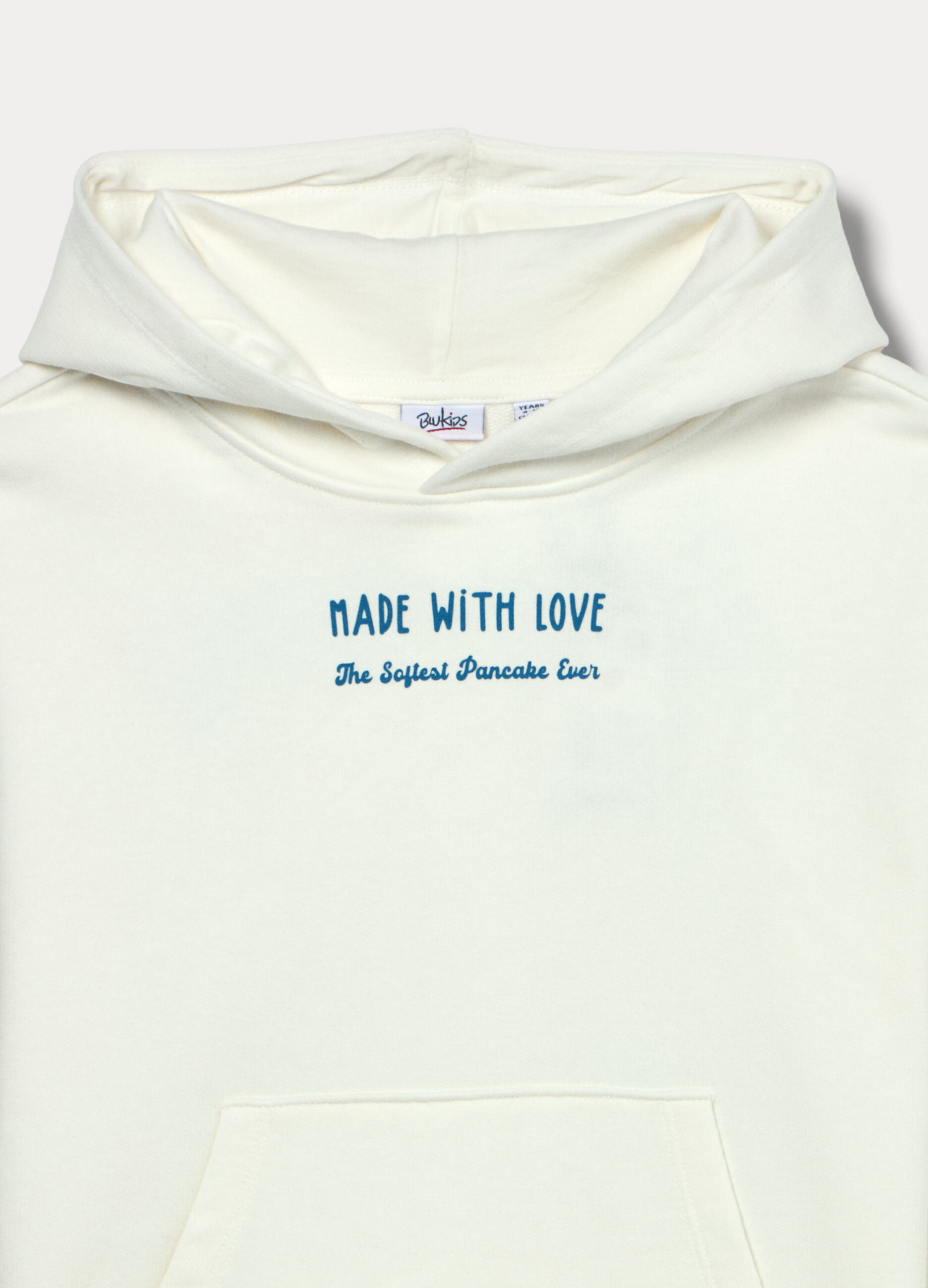 Felpa in french terry di misto cotone ragazza_2