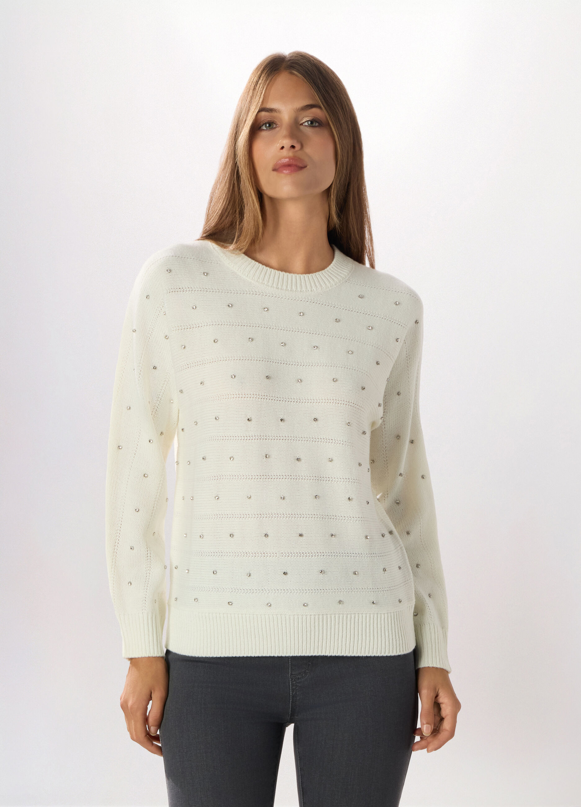 Tricot con strass donna_0