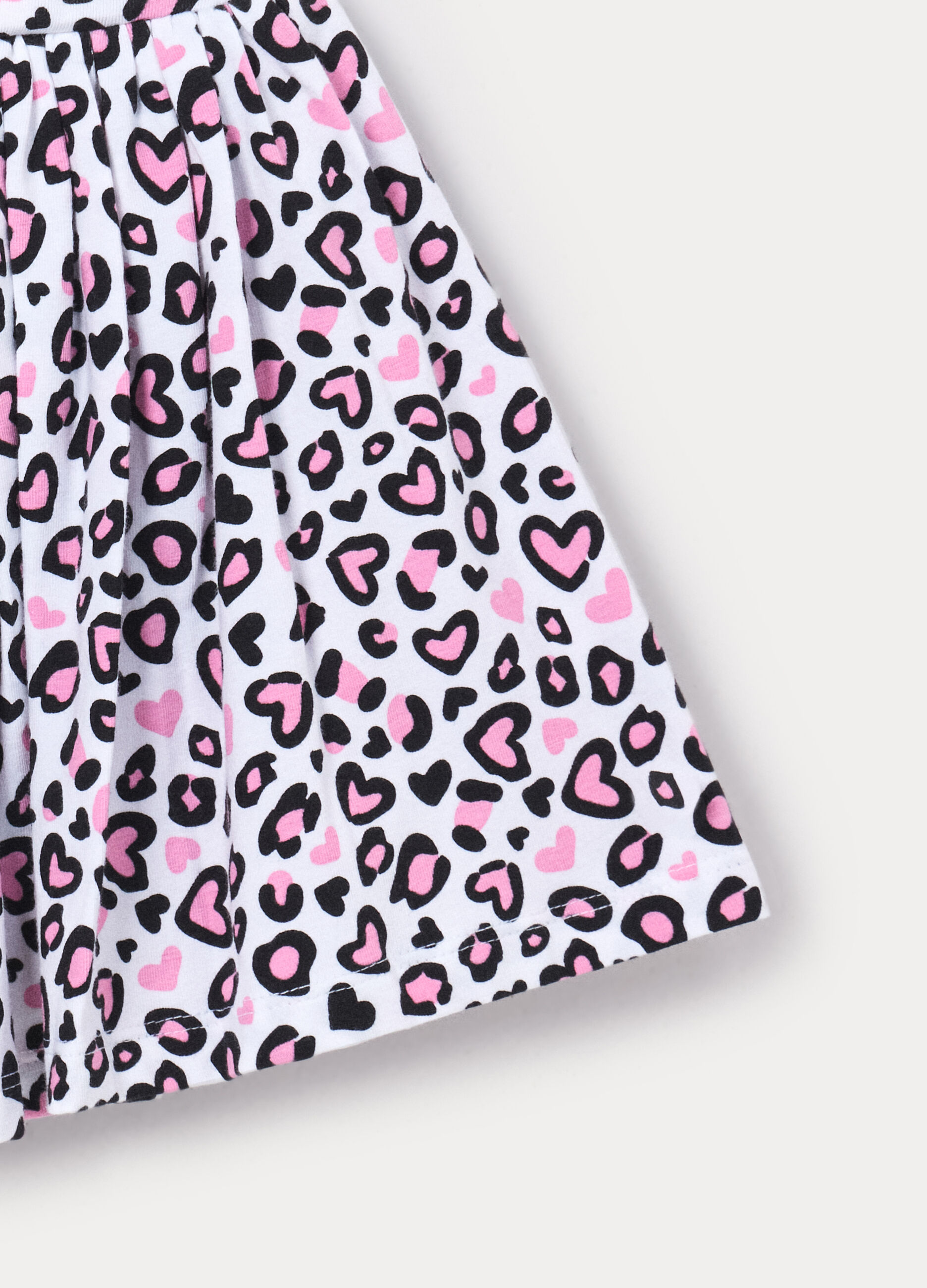 Jogging set in jersey di cotone stretch bambina_3