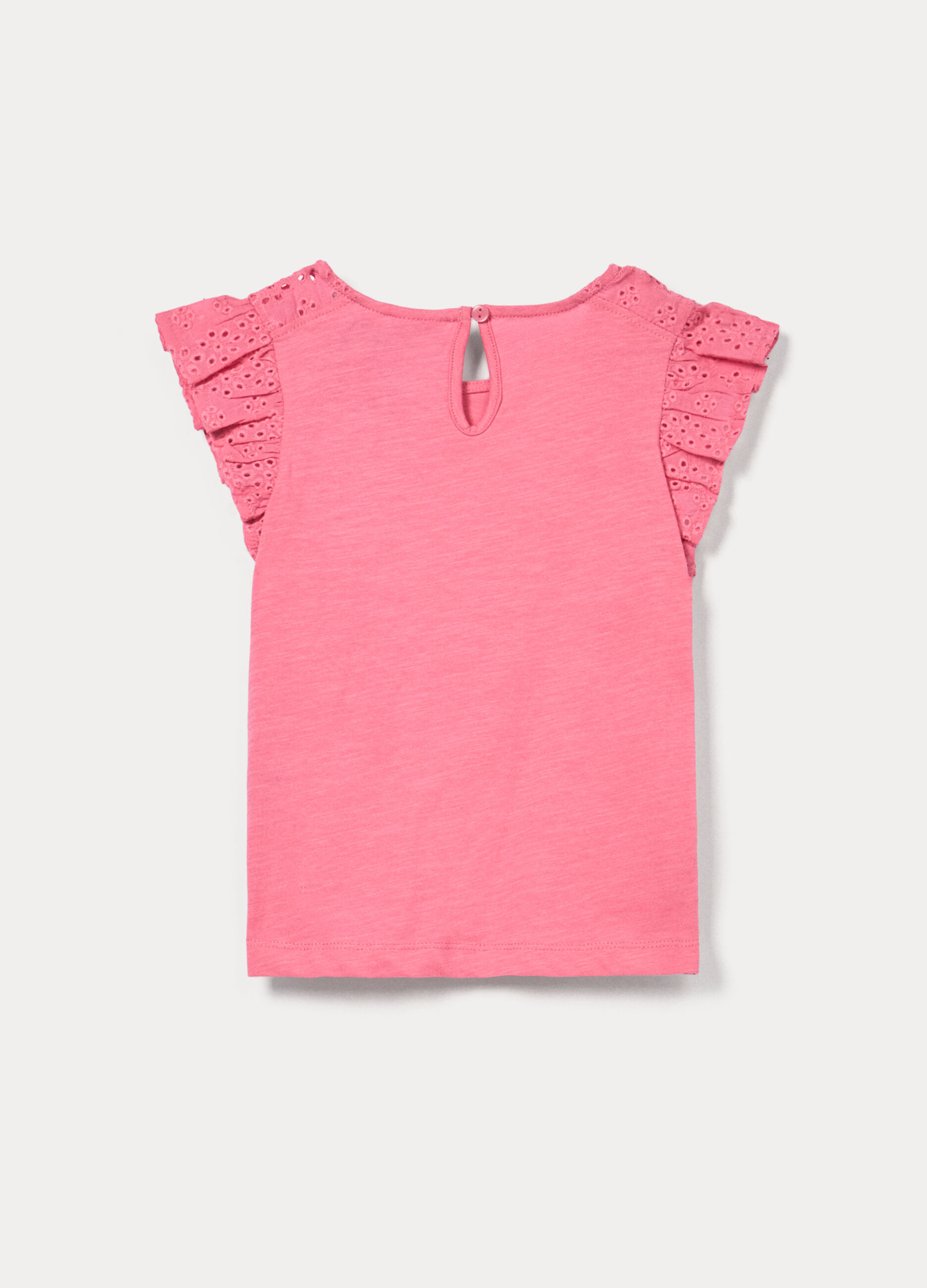 Canotta in jersey di cotone slub bambina_1