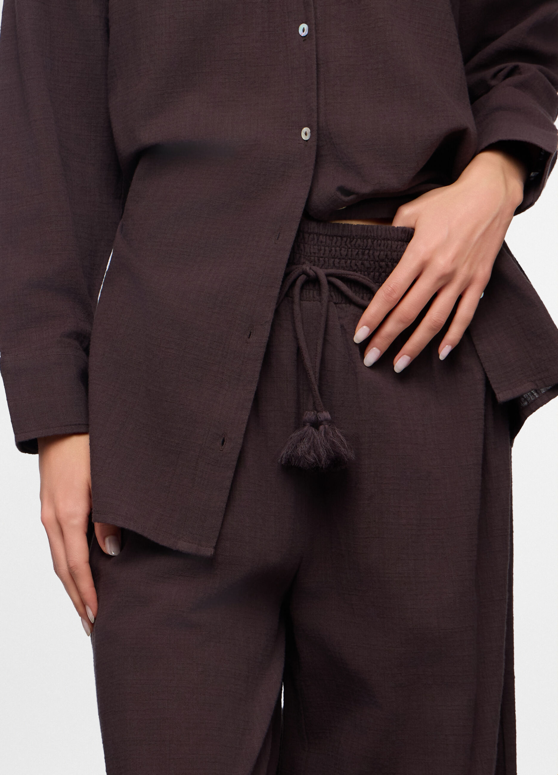 Pantaloni wide leg copricostume donna_2