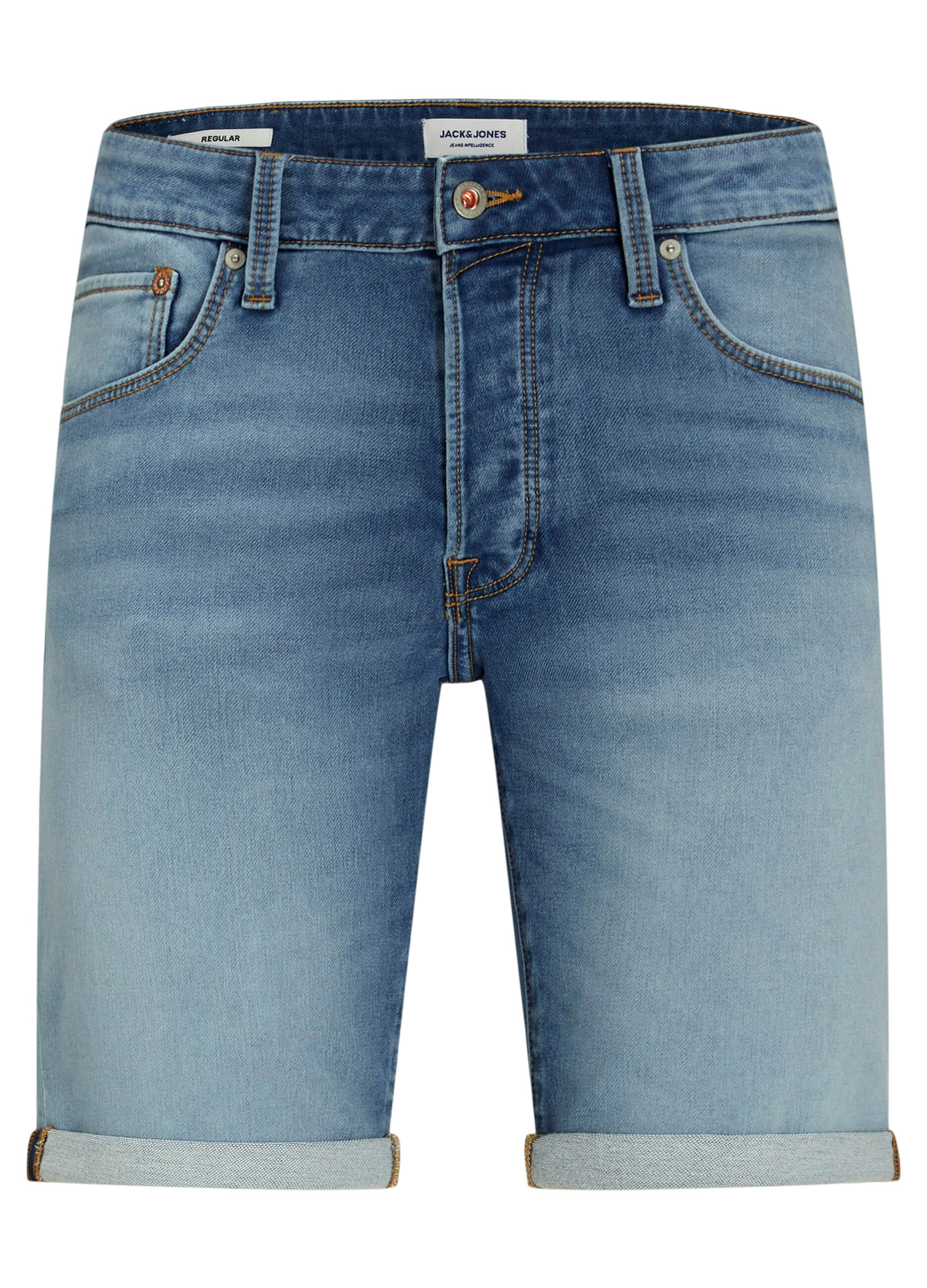 Shorts regular fit in denim uomo