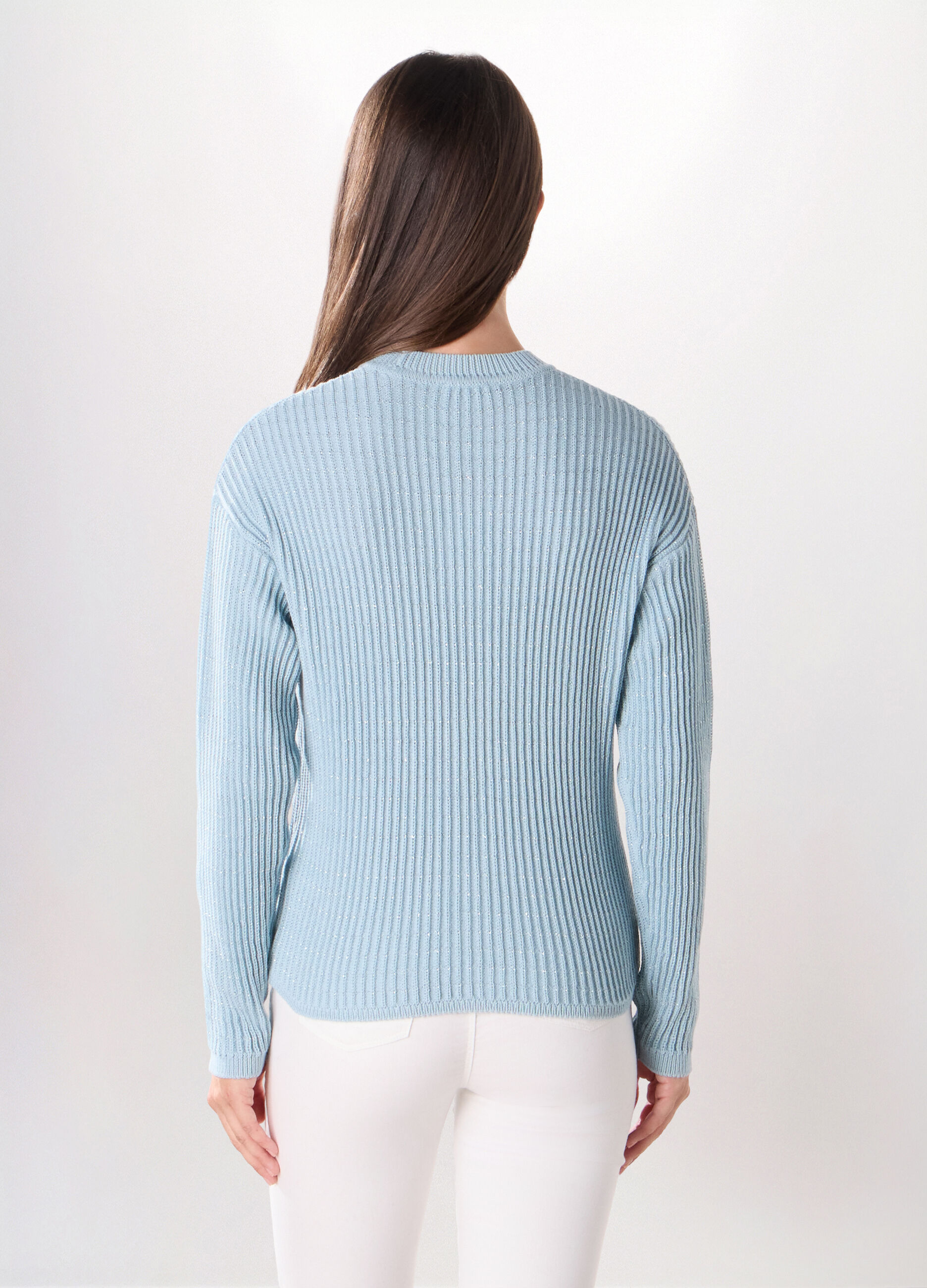 Girocollo tricot misto cotone donna_1