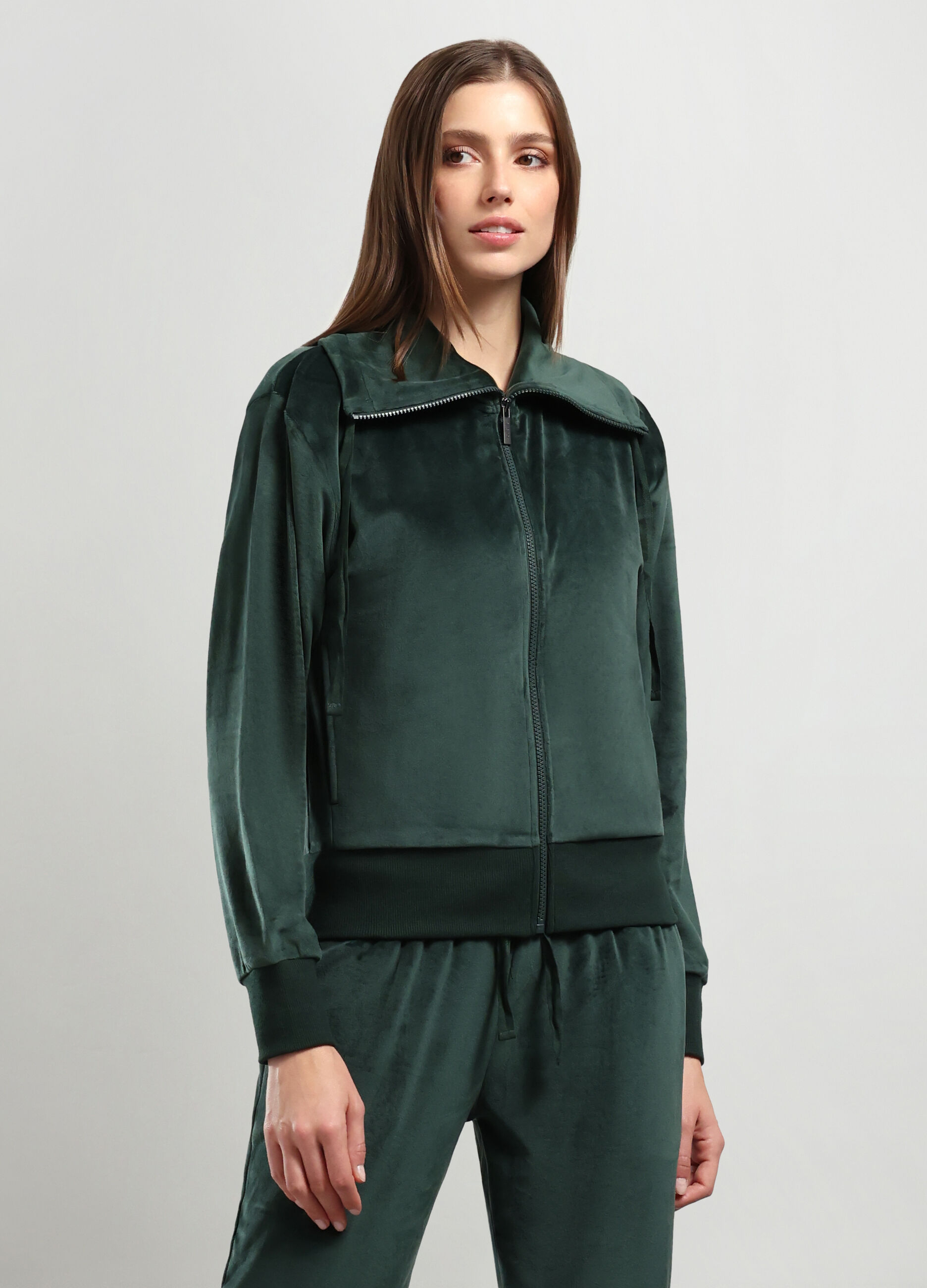 Felpa in ciniglia donna_0