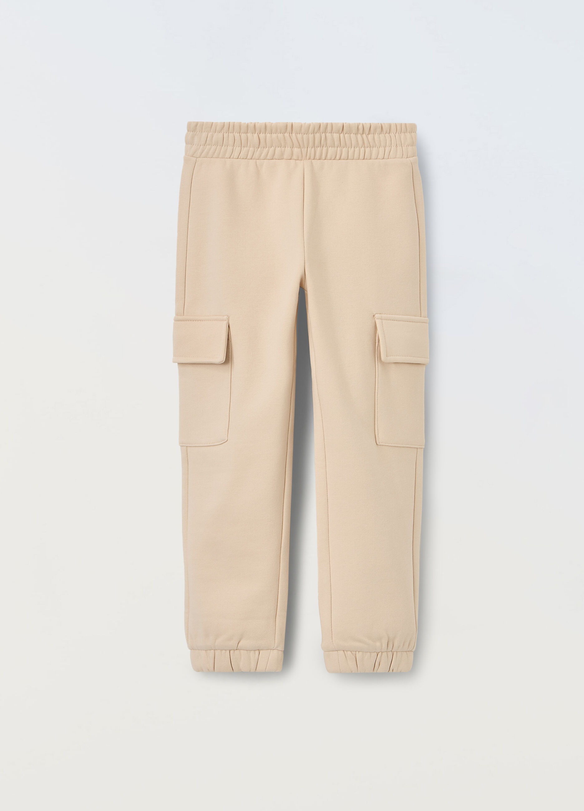 Jogger cargo in misto cotone bambina_0