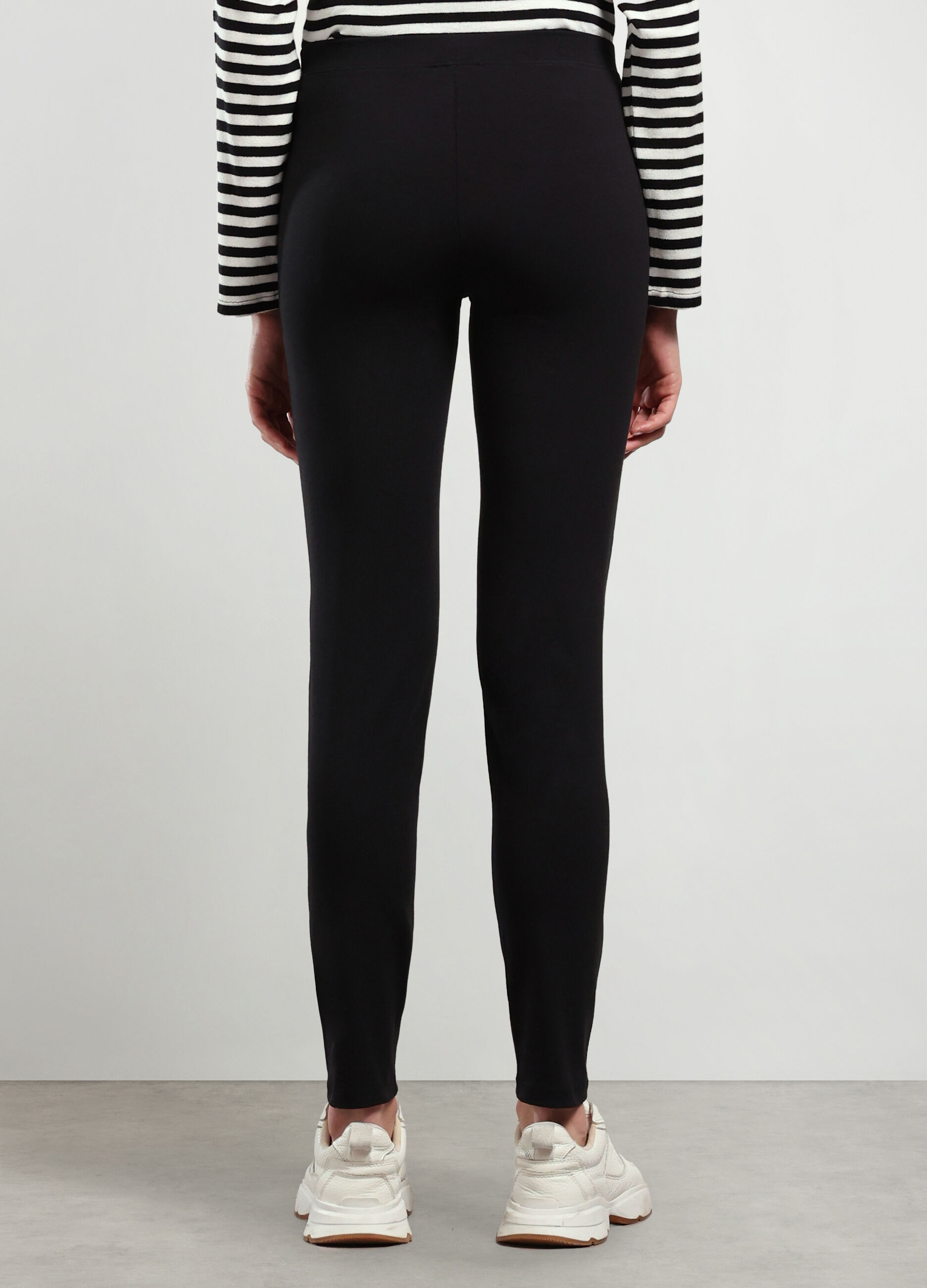 Leggings in cotone stretch donna_1