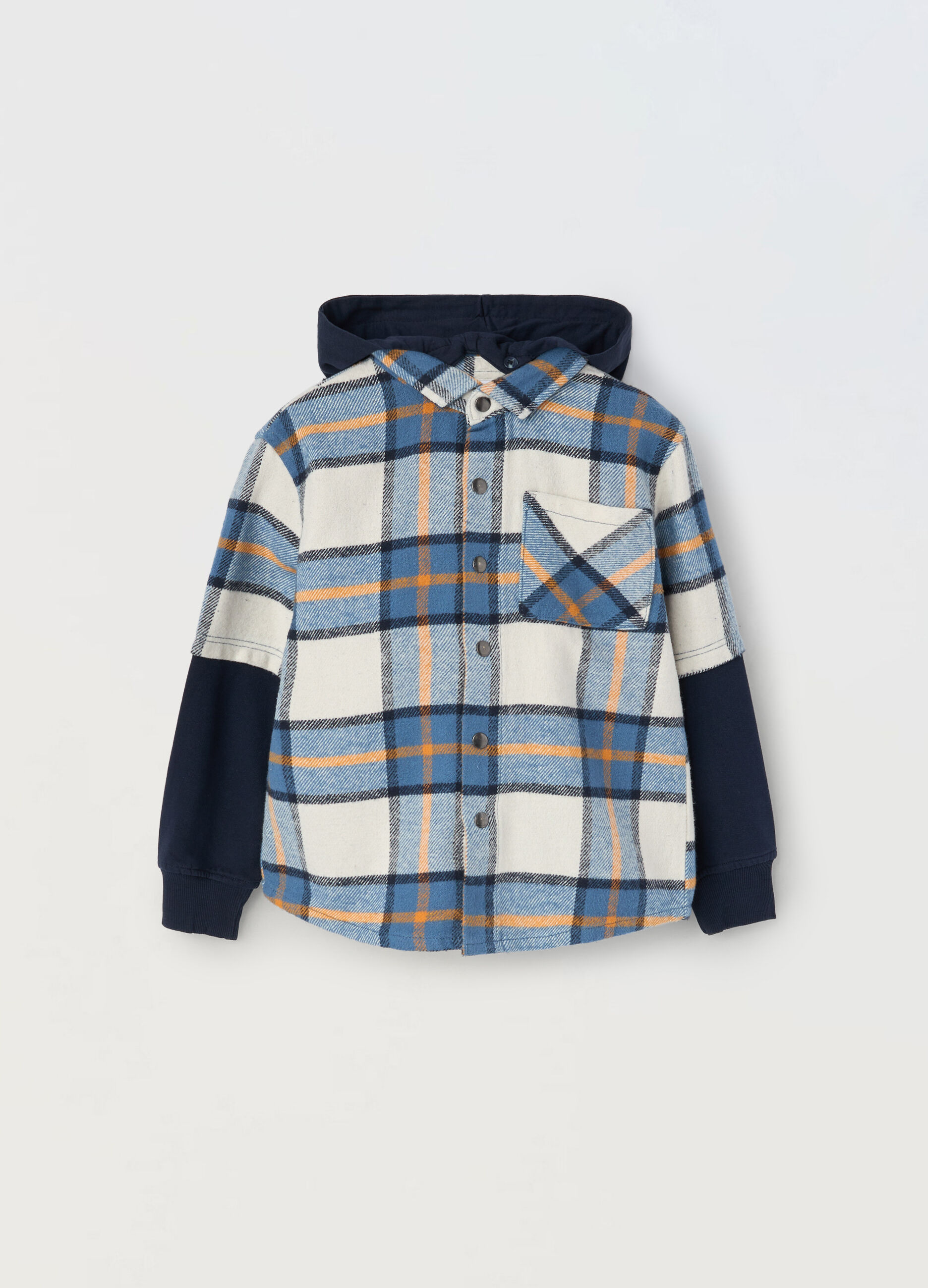 Camicia in flanella di puro cotone bambino_0