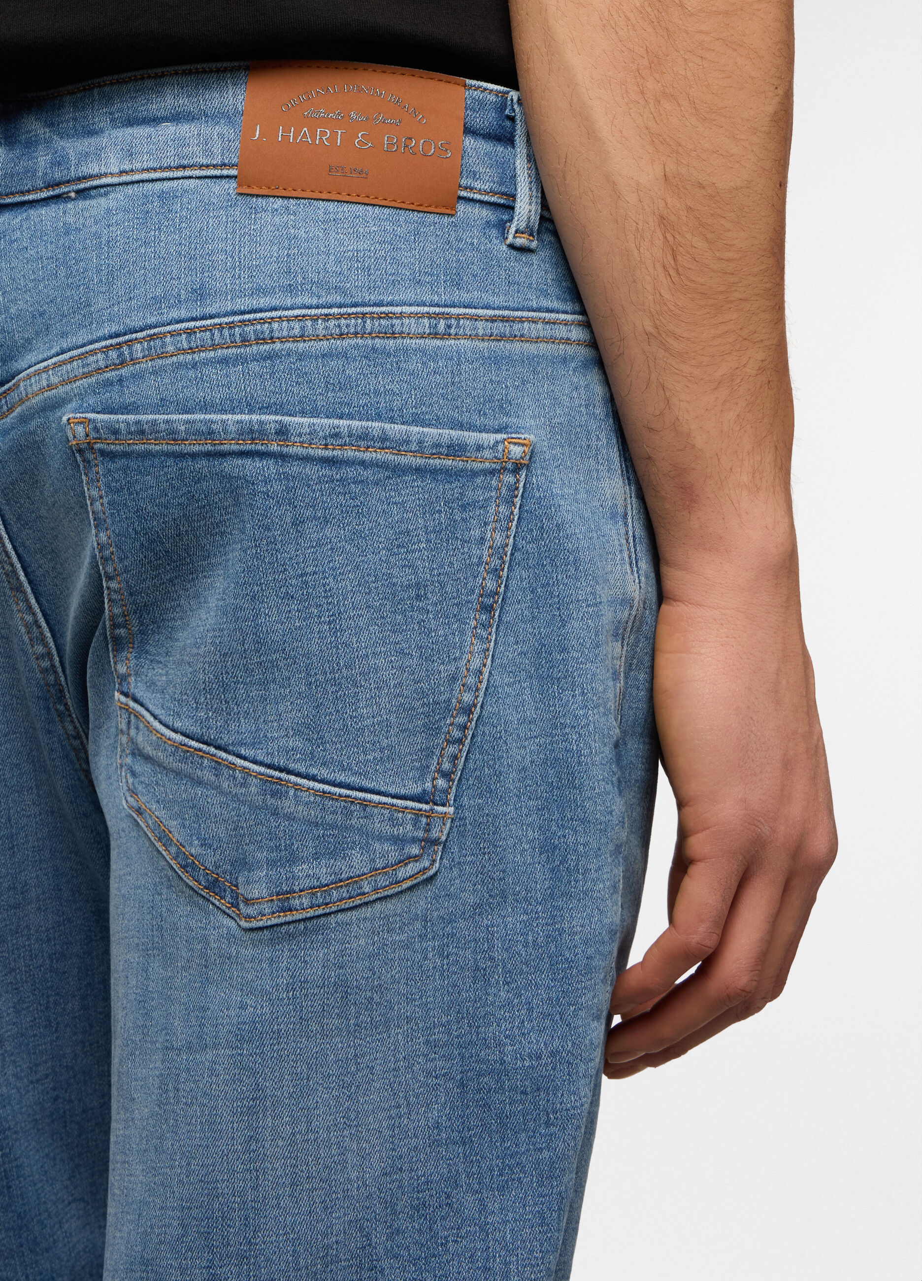 Jeans 5 tasche slim fit in denim stretch uomo_3