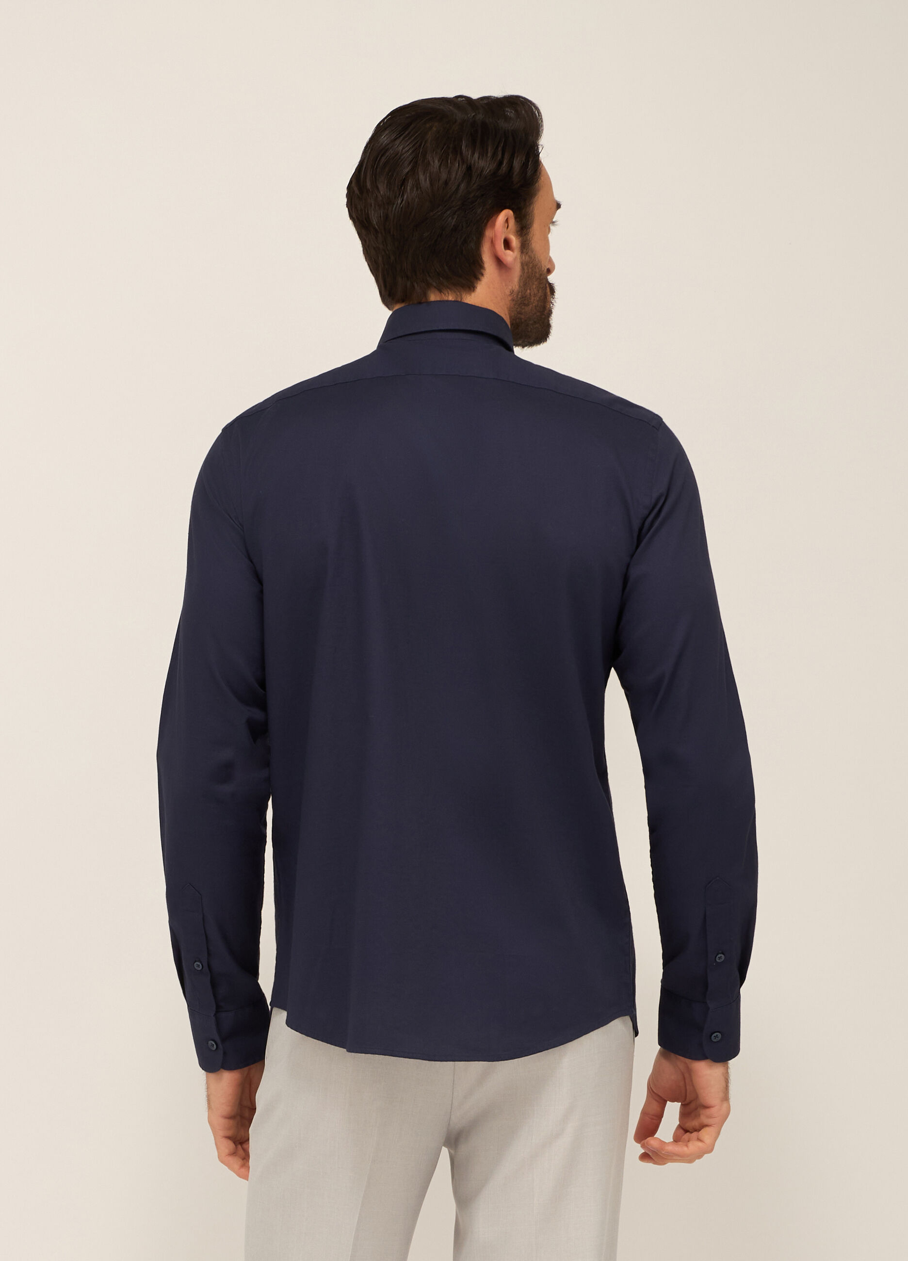 Camicia regular fit in puro cotone uomo_1
