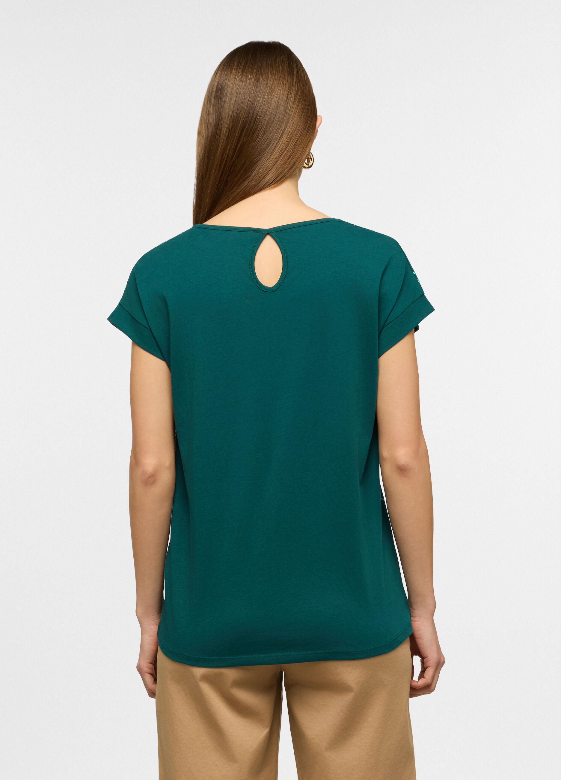 T-shirt girocollo donna_1