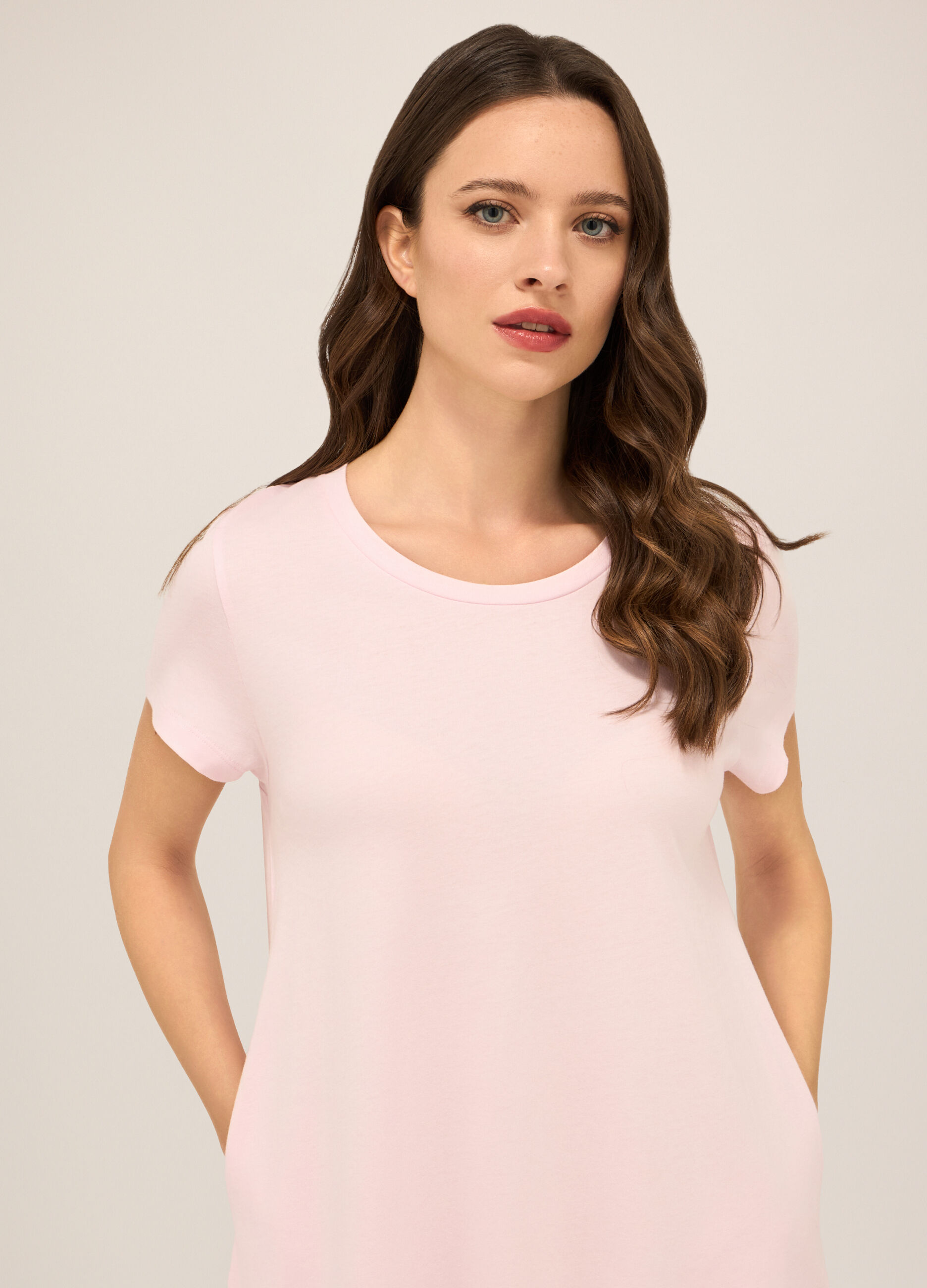 Camicia da notte in jersey di puro donna_2