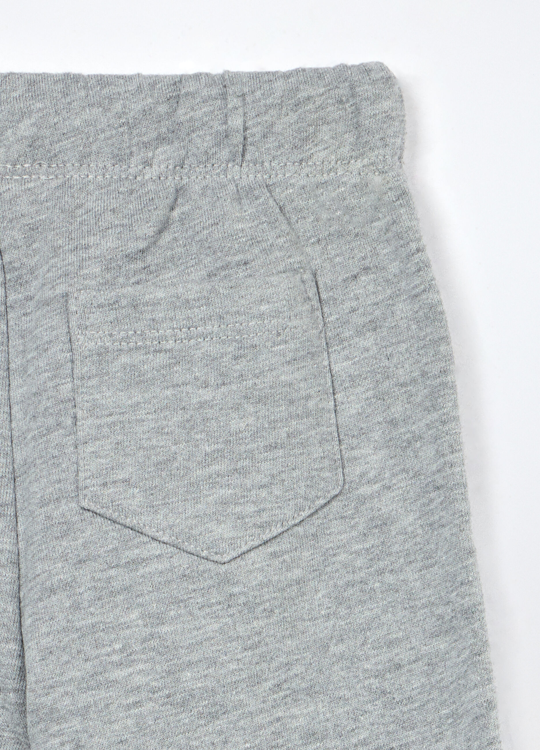 Jogger in french terry di puro cotone neonato_2
