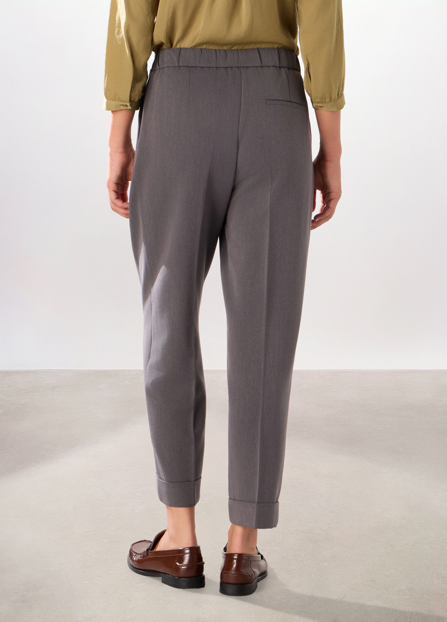 Pantaloni misto viscosa donna_1