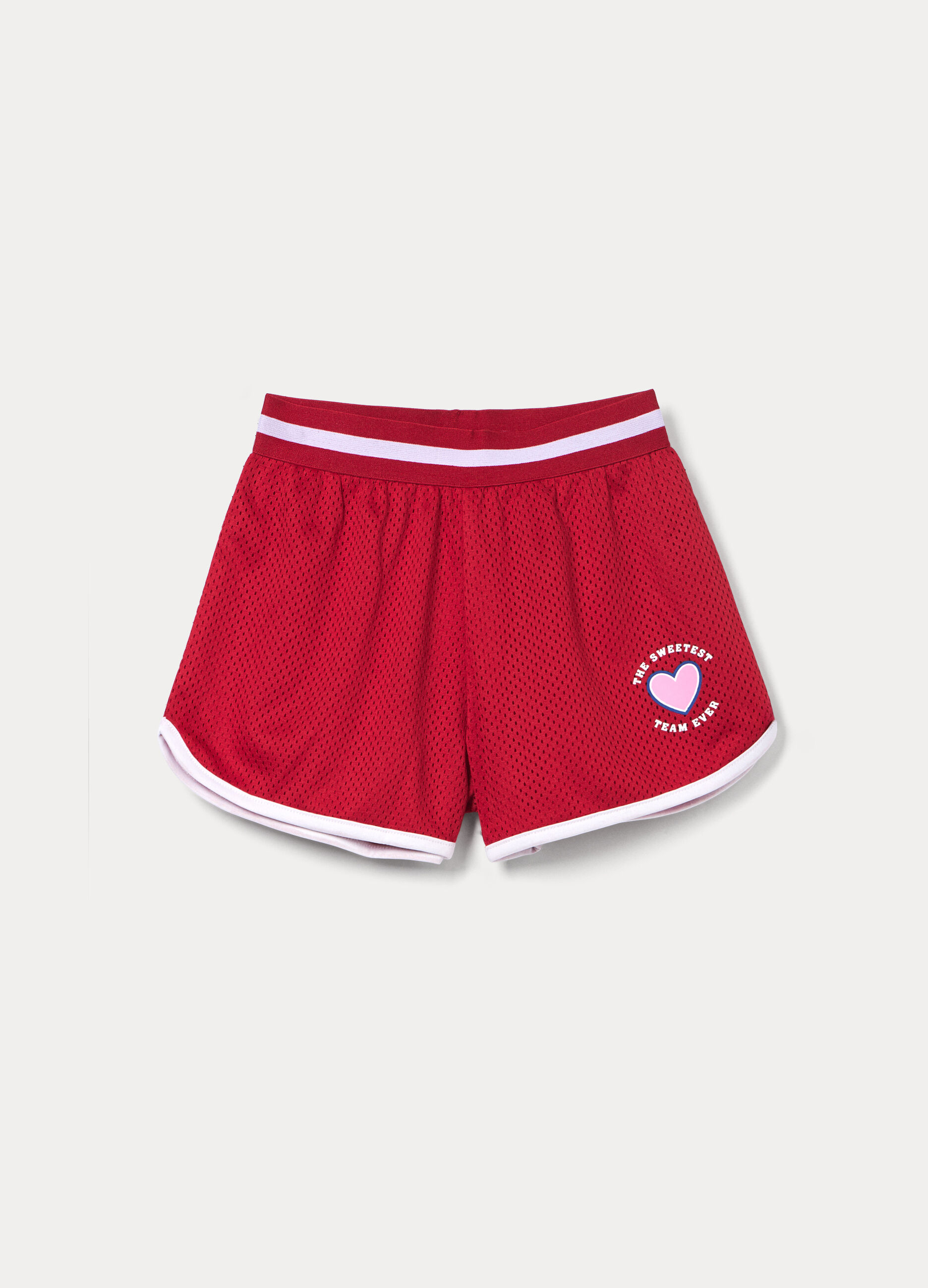 Shorts in mesh bambina_0