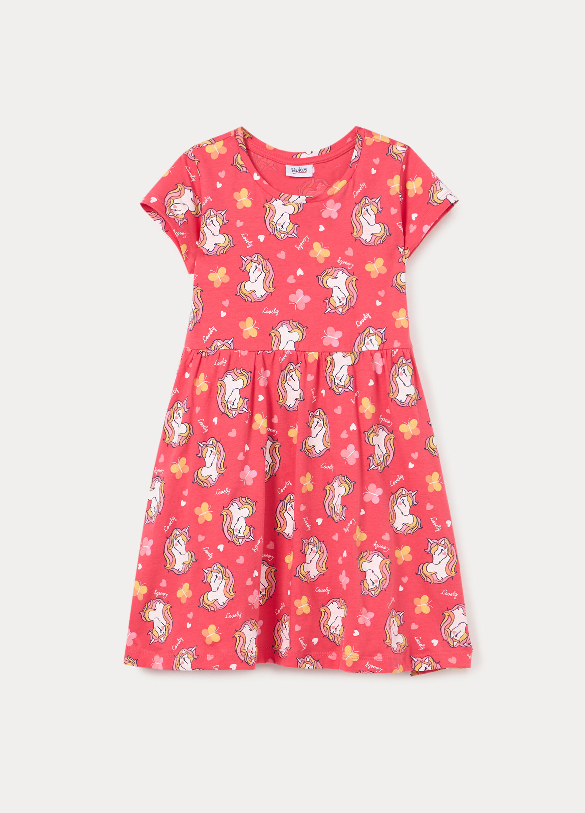 Vestito in jersey di puro cotone bambina_0