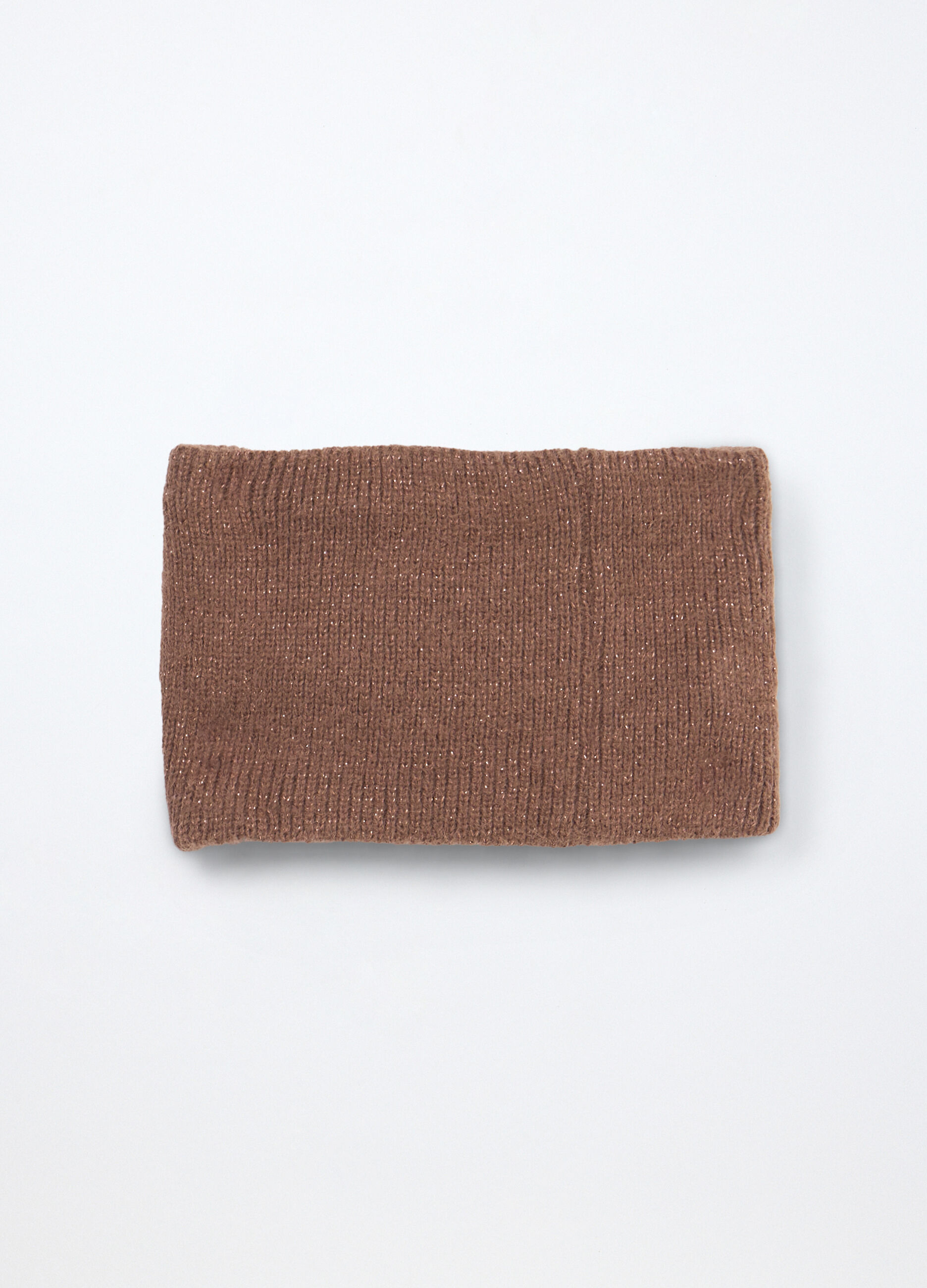 Scaldacollo tricot con filo lurex_0