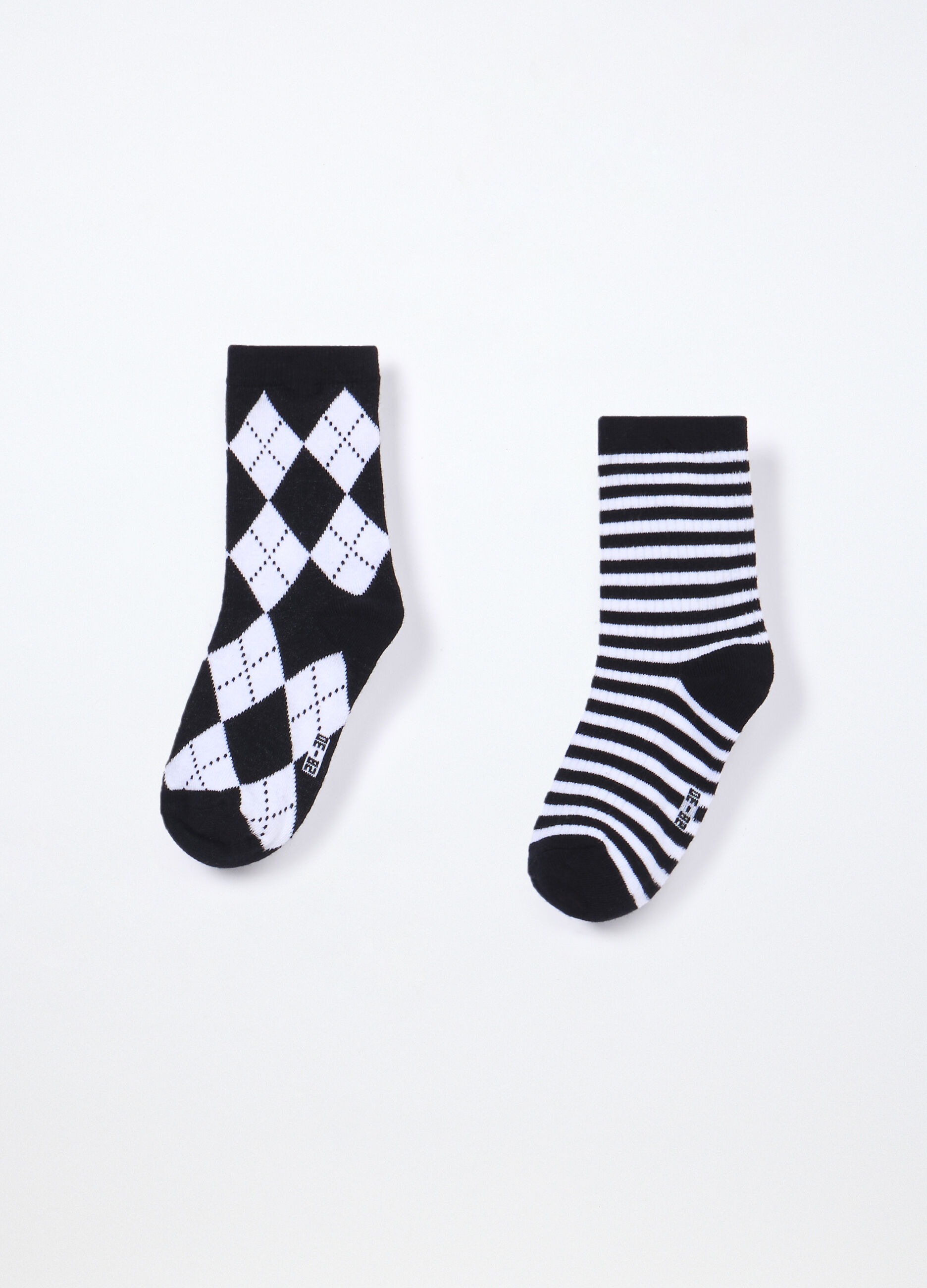 Pack 2 calze medie misto cotone stretch bambina_1