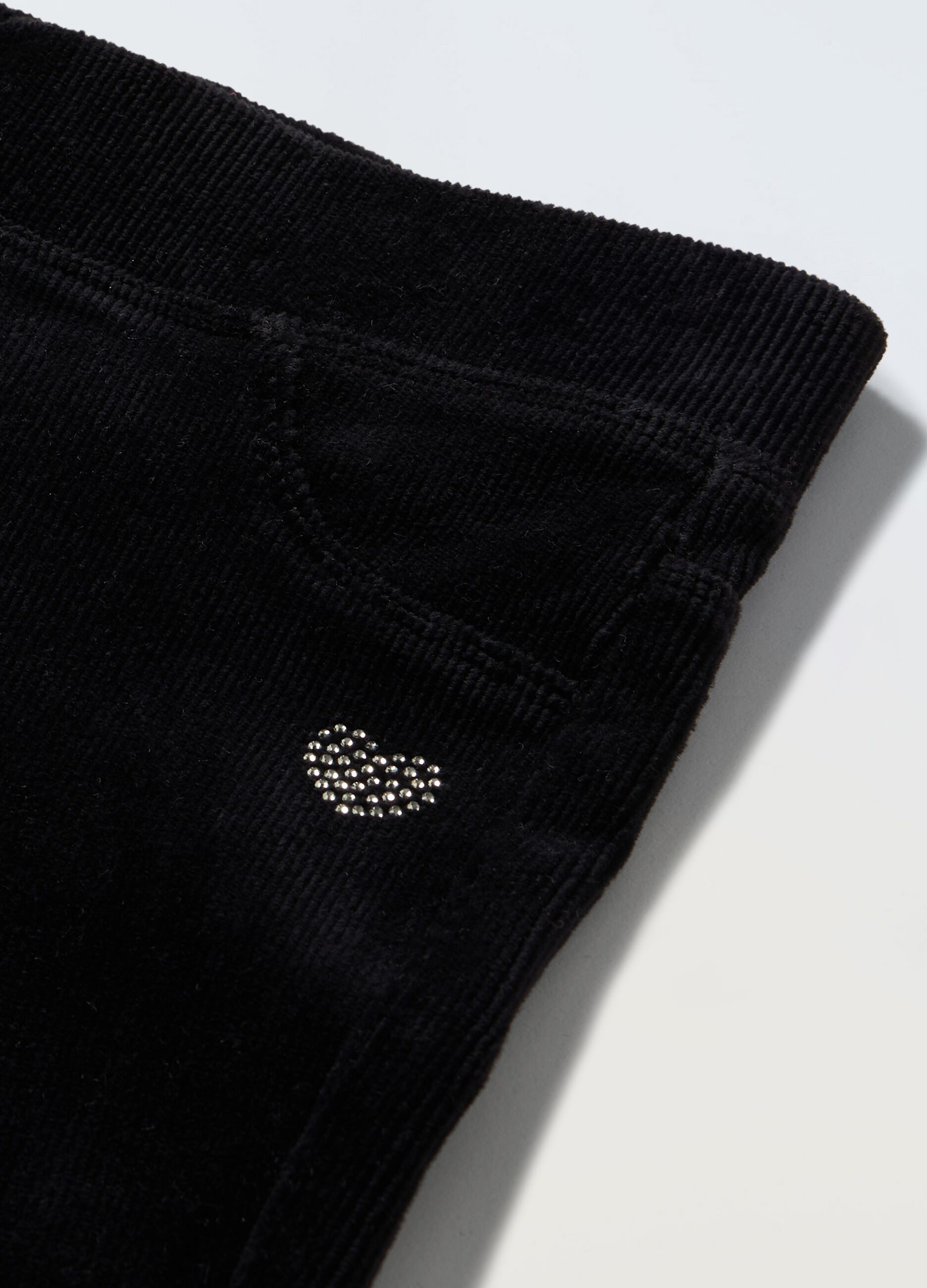 Treggings in ciniglia di misto cotone bambina_1