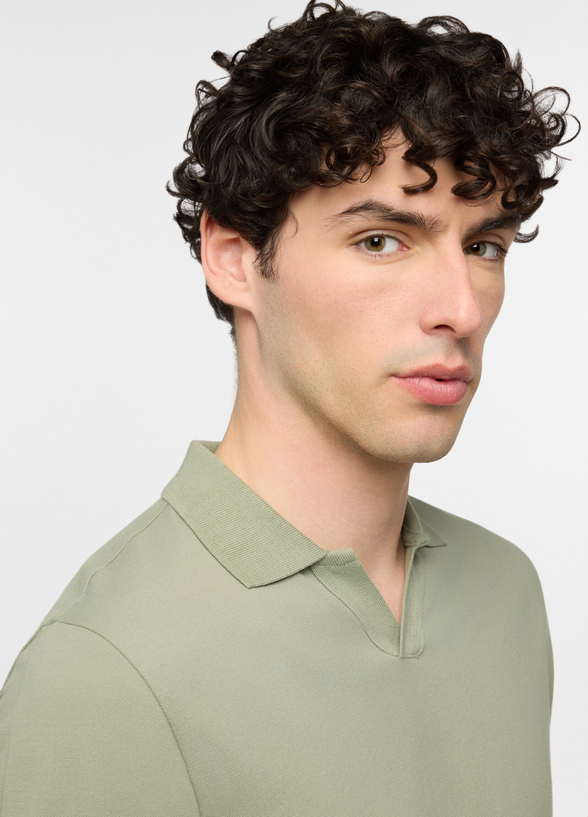 Polo a maniche corte in piquet di cotone uomo_2