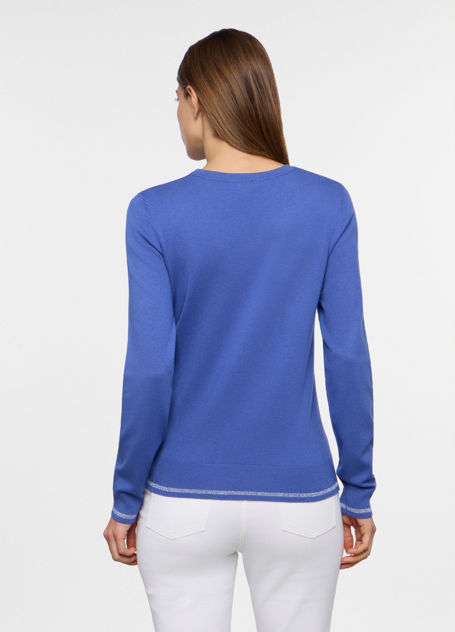 Pullover girocollo rasato donna_1