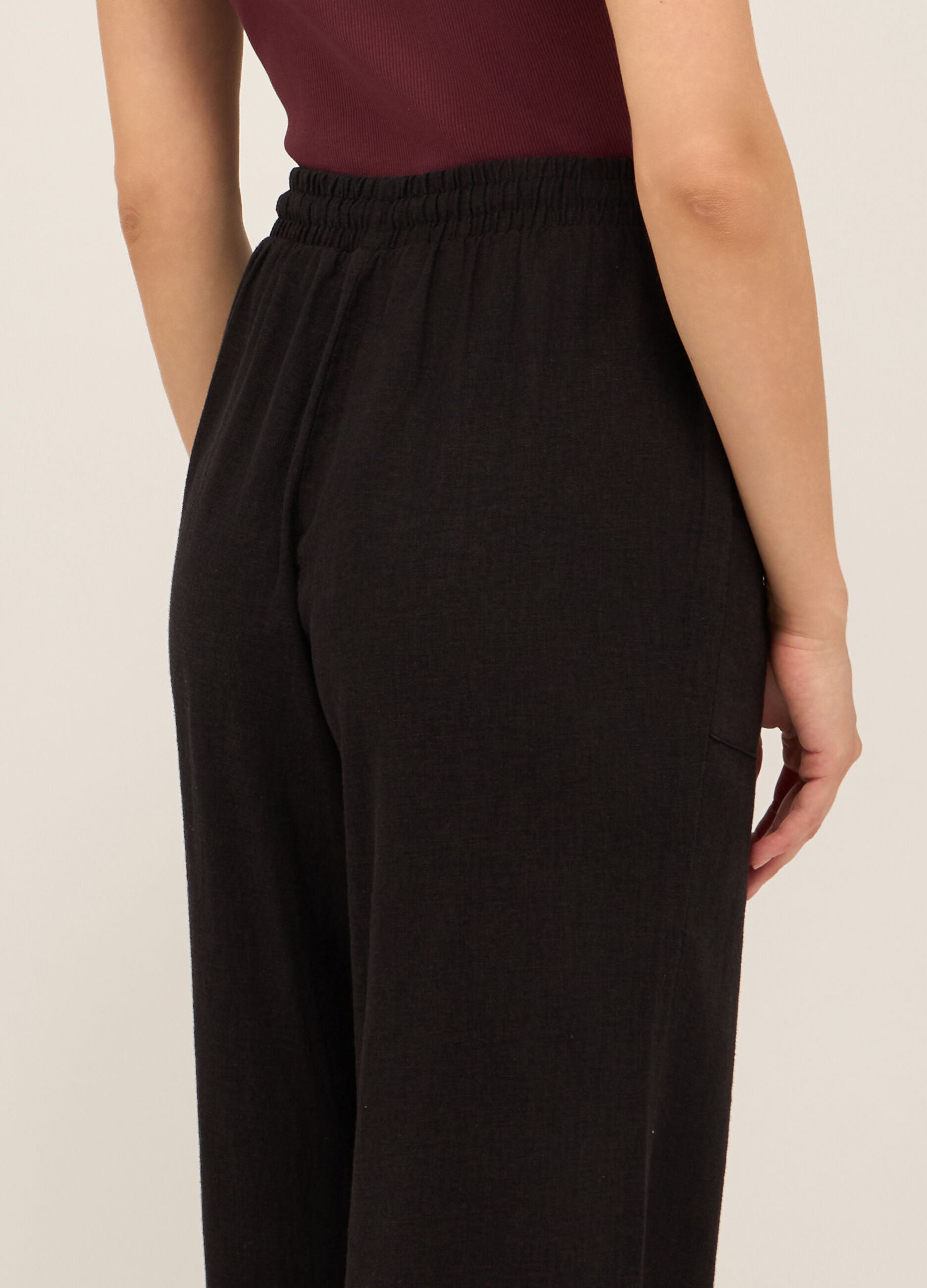 Pantaloni misto lino donna_2