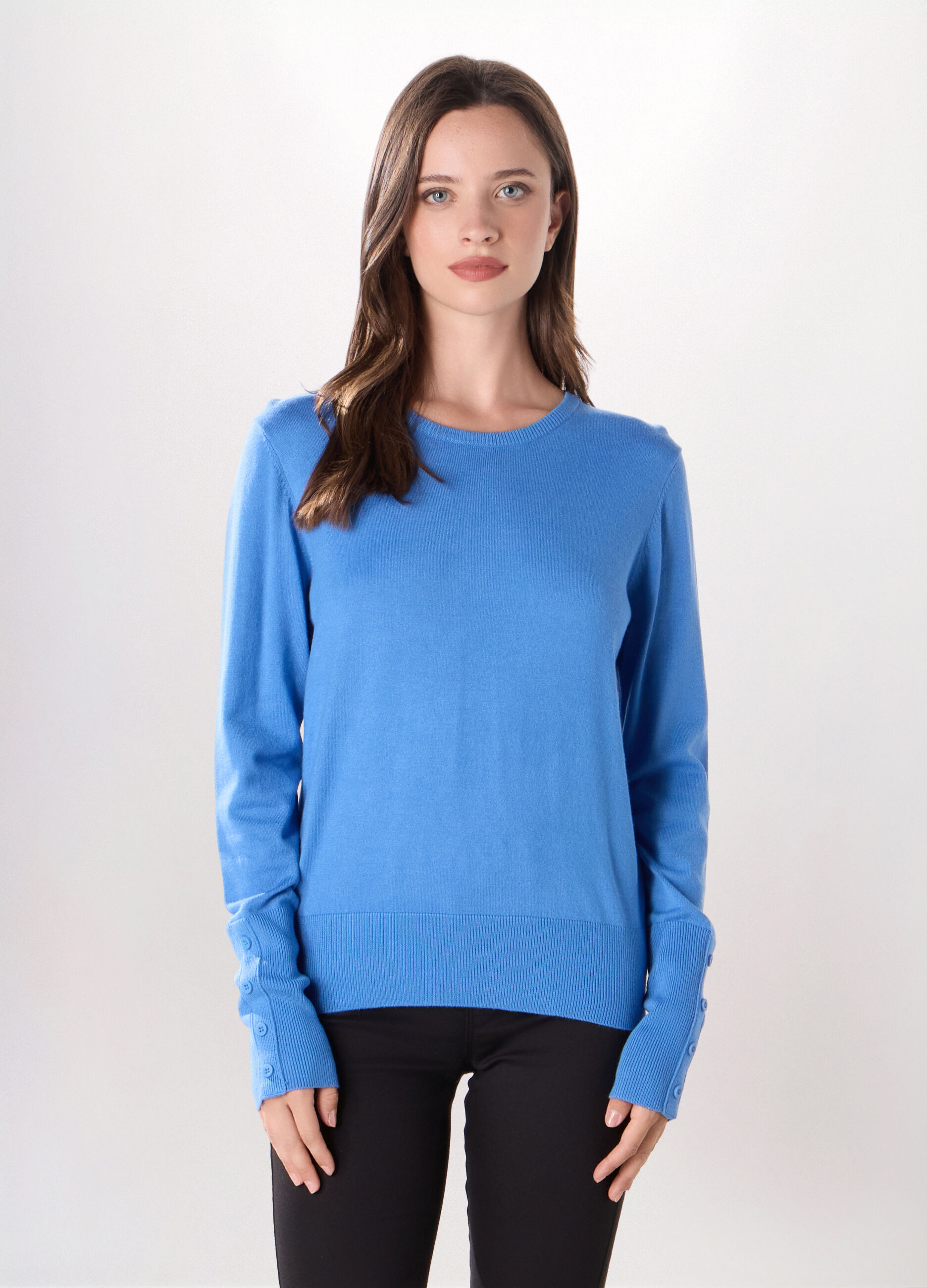 Pullover misto viscosa donna_0